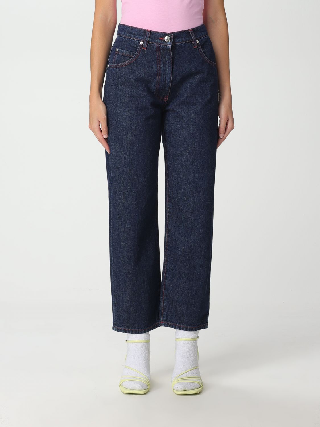 Msgm Trousers MSGM Woman colour Blue