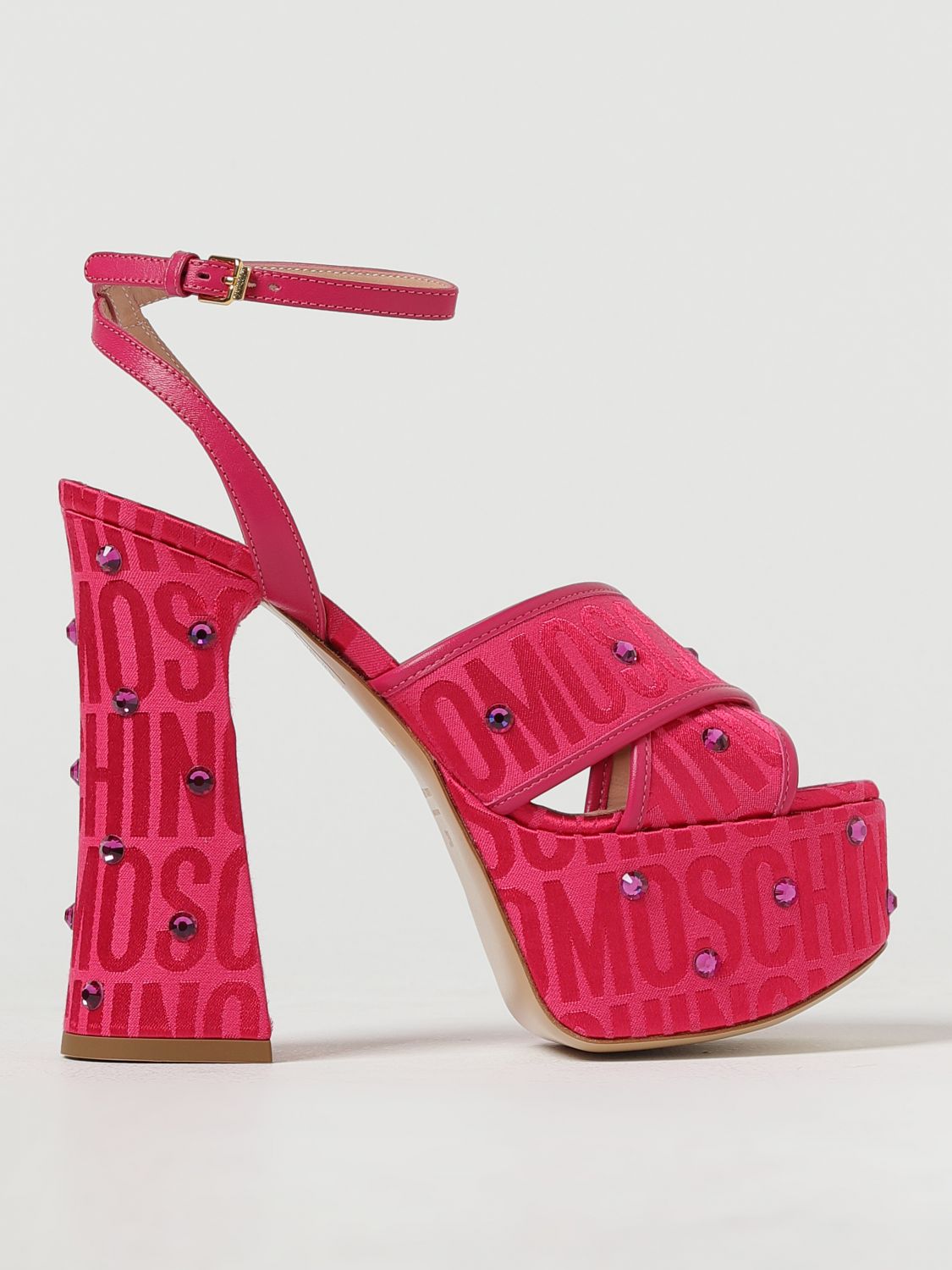 Moschino Couture Heeled Sandals MOSCHINO COUTURE Woman colour Fuchsia