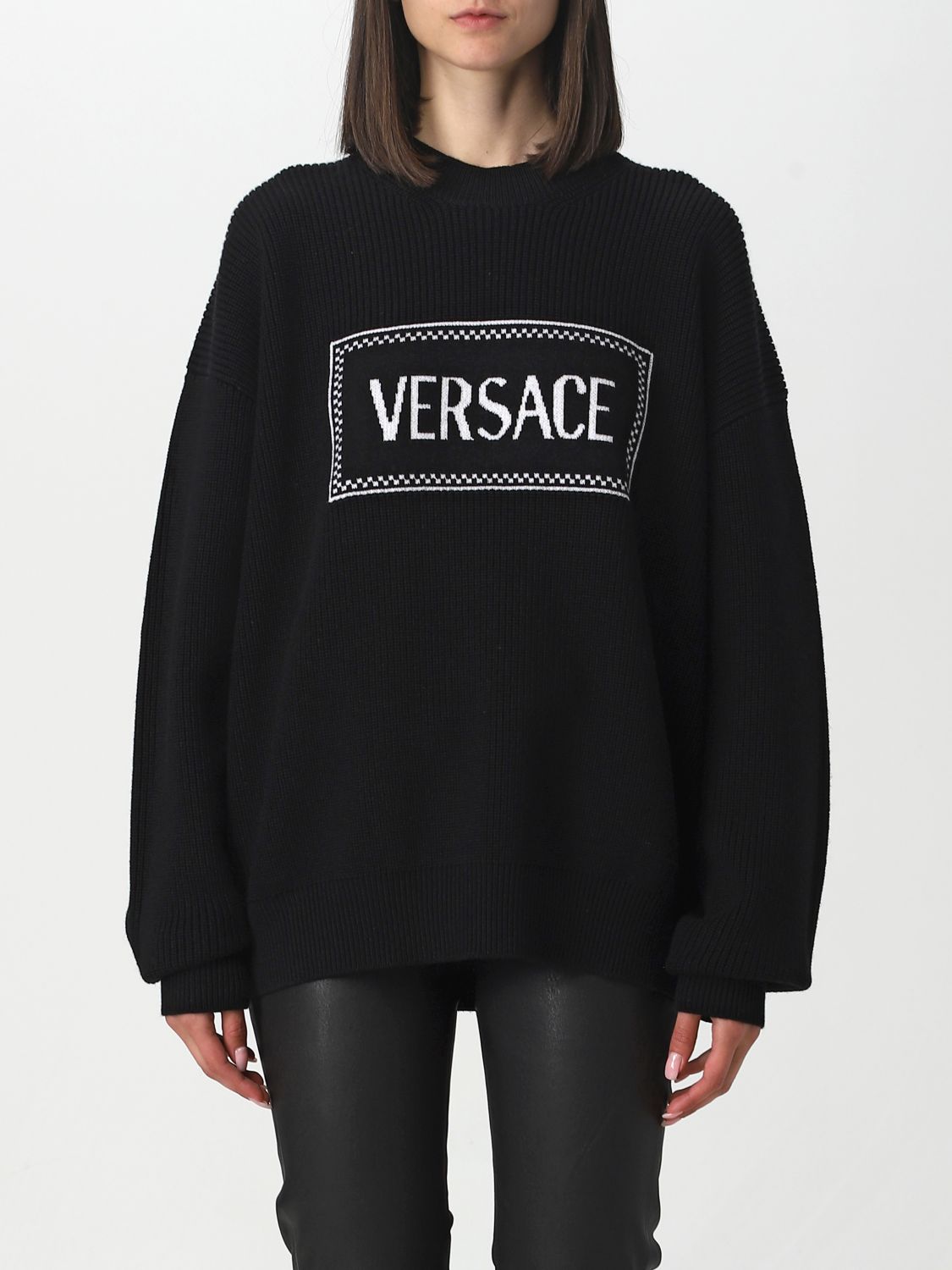 Versace Jumper VERSACE Woman colour Black