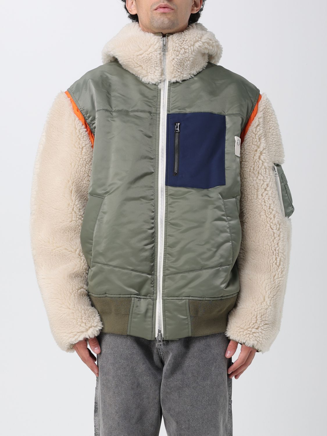 Sacai Jacket SACAI Men colour Kaki