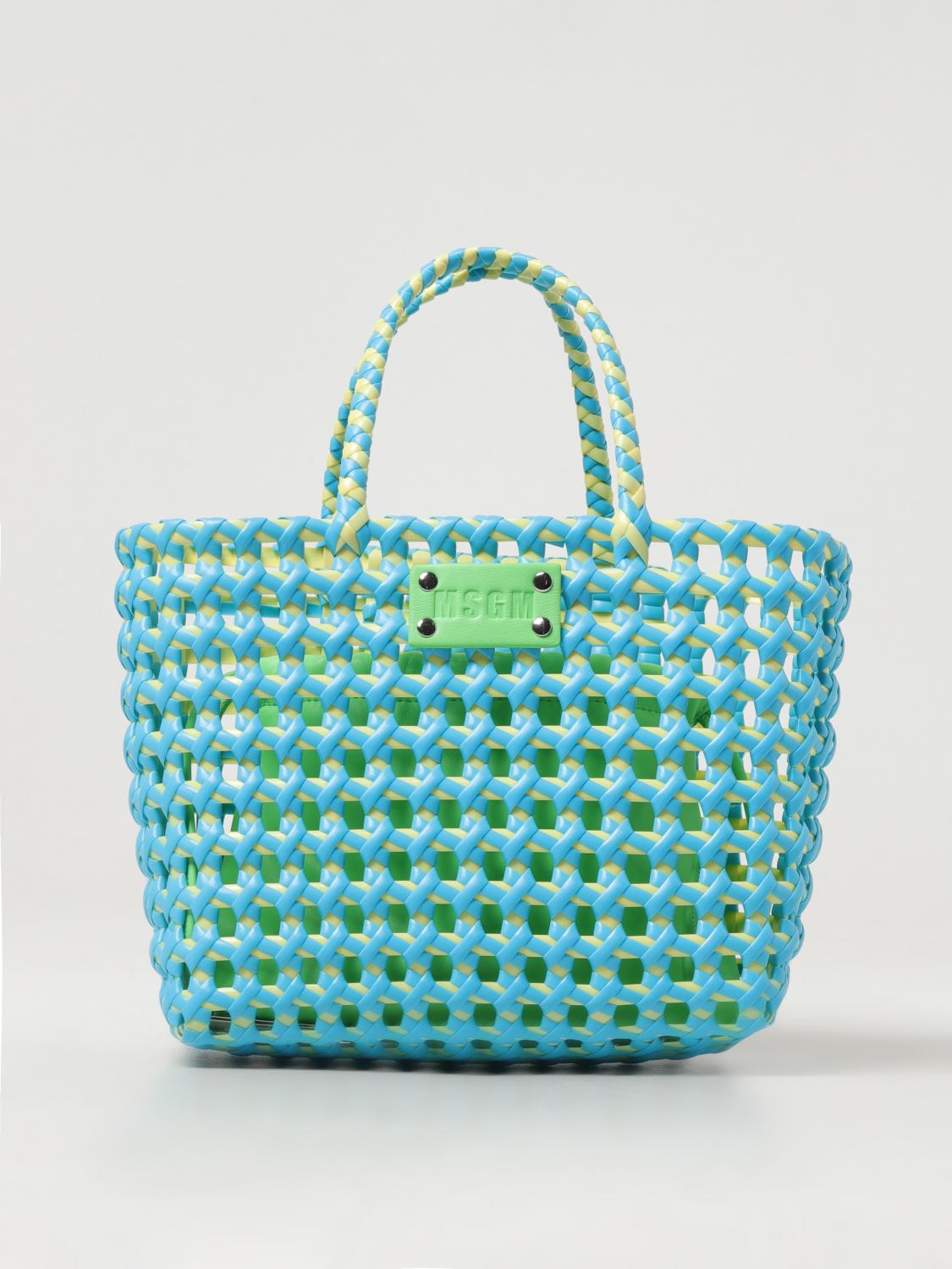 Msgm Tote Bags MSGM Woman colour Blue