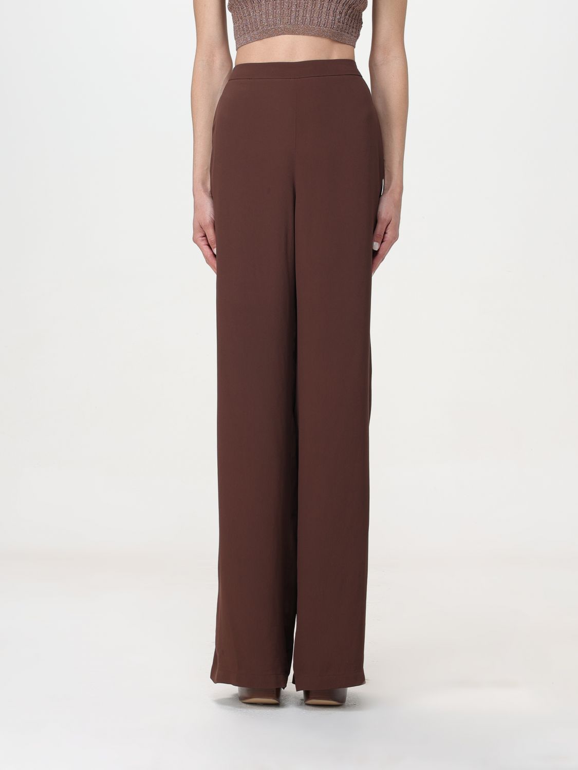 Pinko Trousers PINKO Woman colour Brown