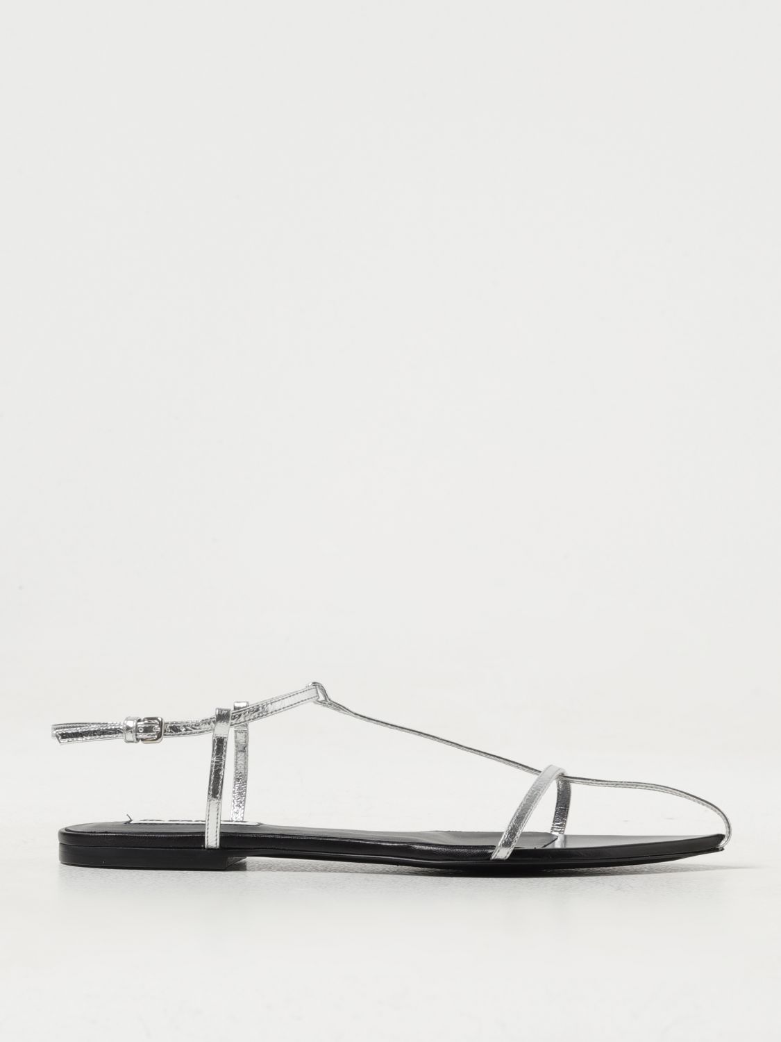 Jil Sander Flat Sandals JIL SANDER Woman colour Silver