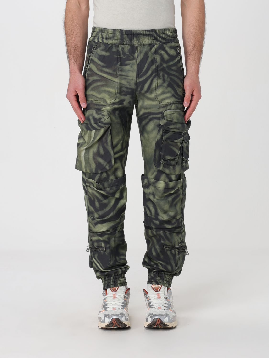 Diesel Trousers DIESEL Woman colour Military