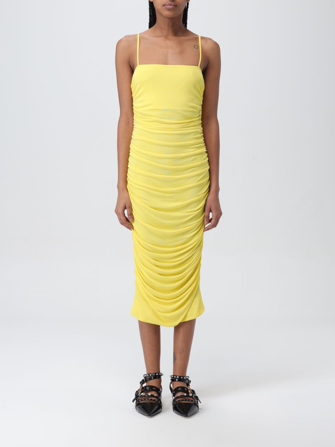 Pinko Dress PINKO Woman colour Yellow