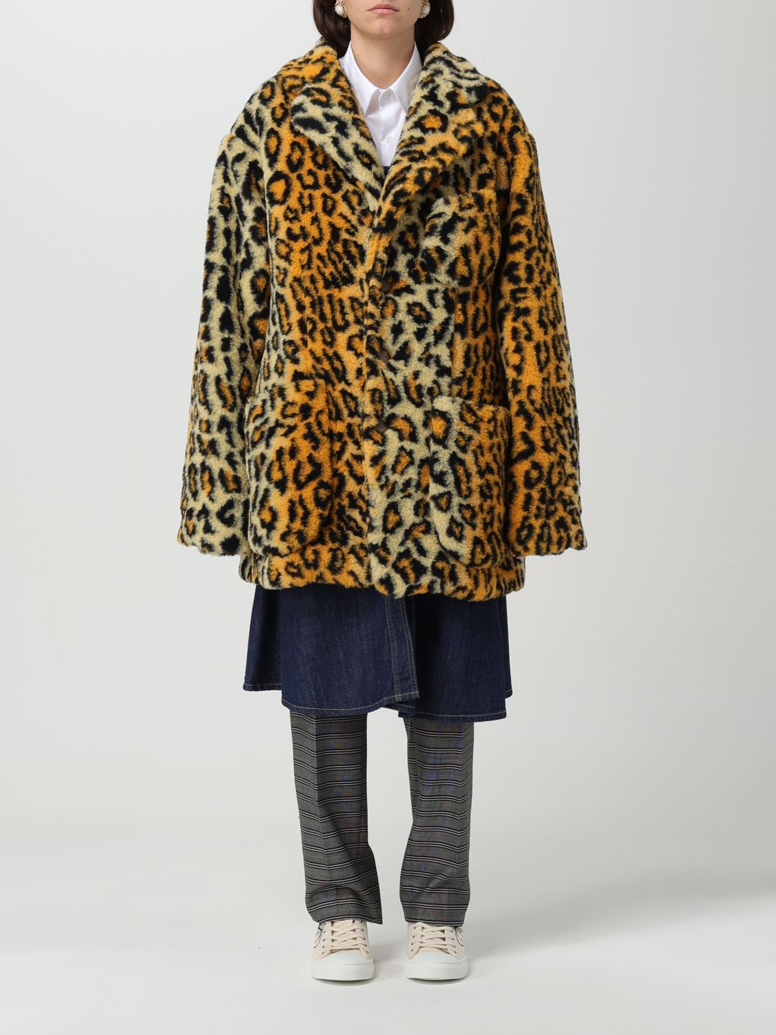 Vivienne Westwood Fur Coats VIVIENNE WESTWOOD Woman colour Multicolor