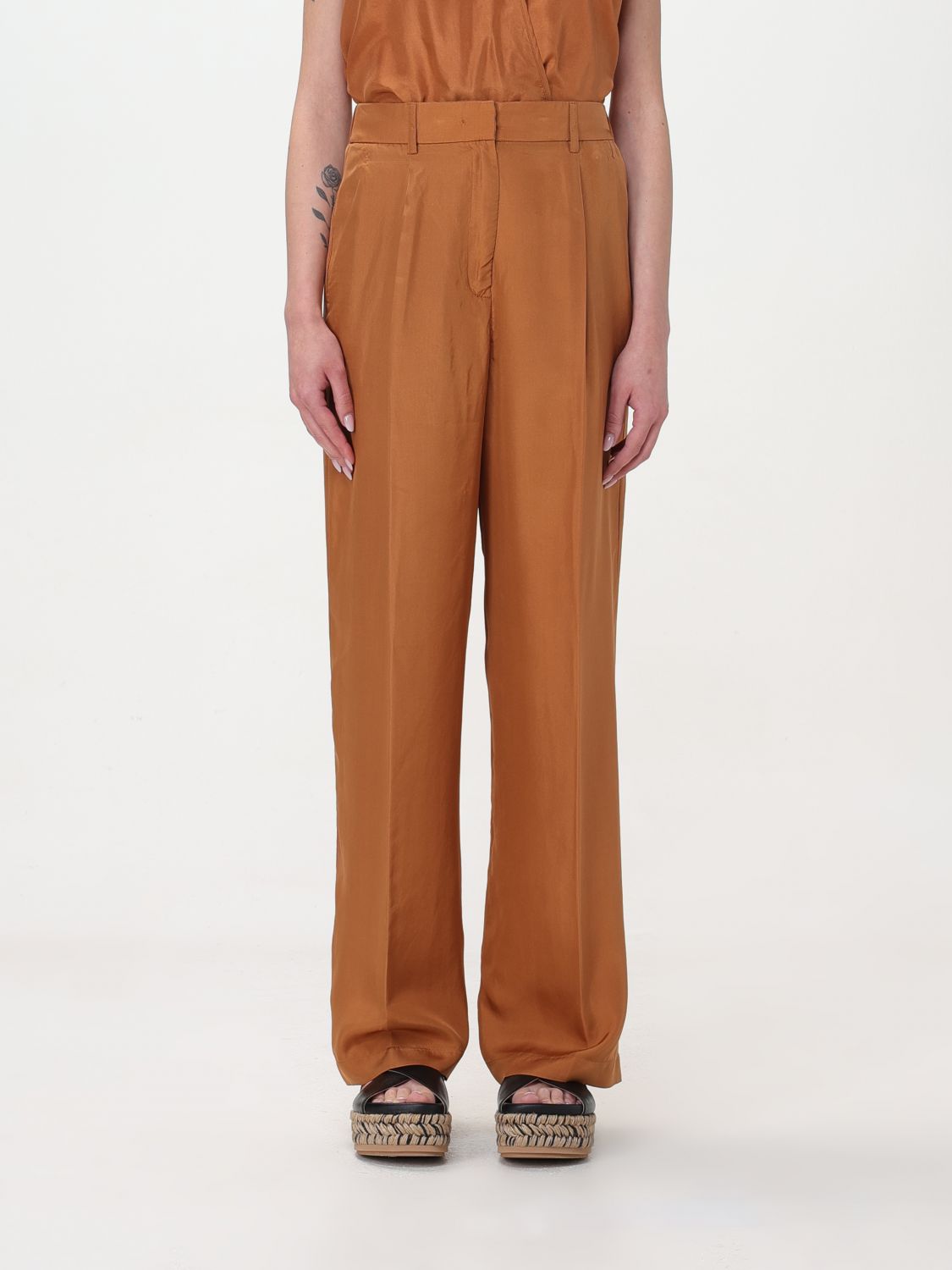 Forte Forte Pants FORTE FORTE Woman color Brown