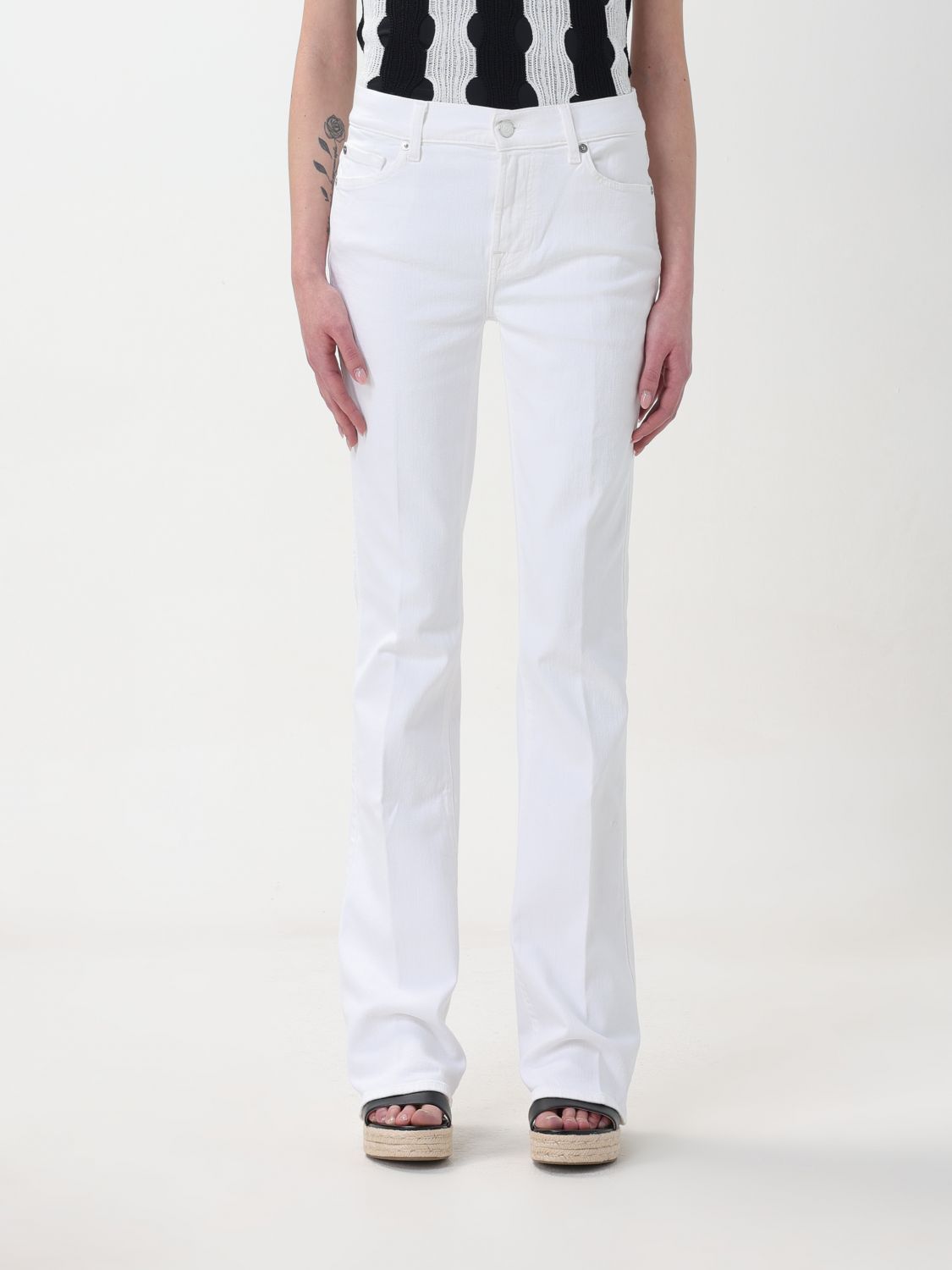 7 For All Mankind Jeans 7 FOR ALL MANKIND Woman colour White