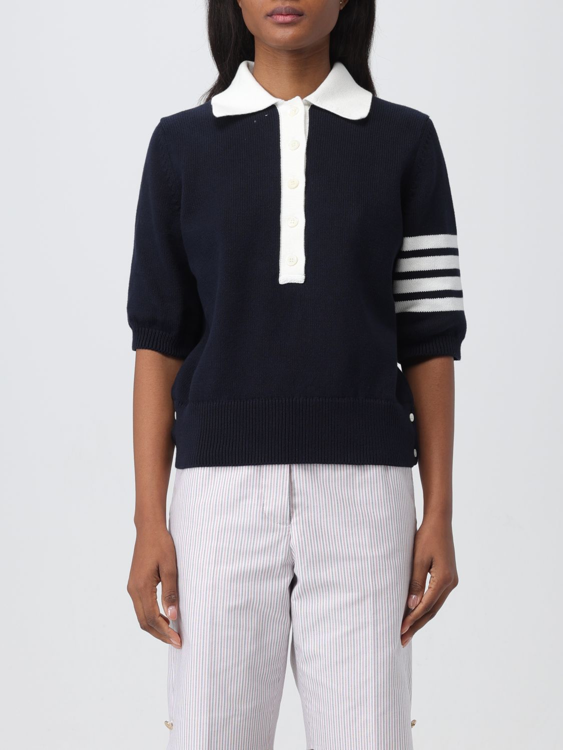 Thom Browne T-Shirt THOM BROWNE Woman colour Blue