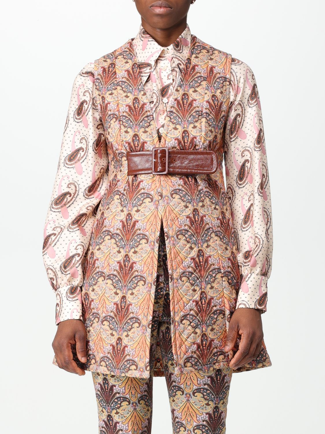 Etro Waistcoat ETRO Woman colour Brown