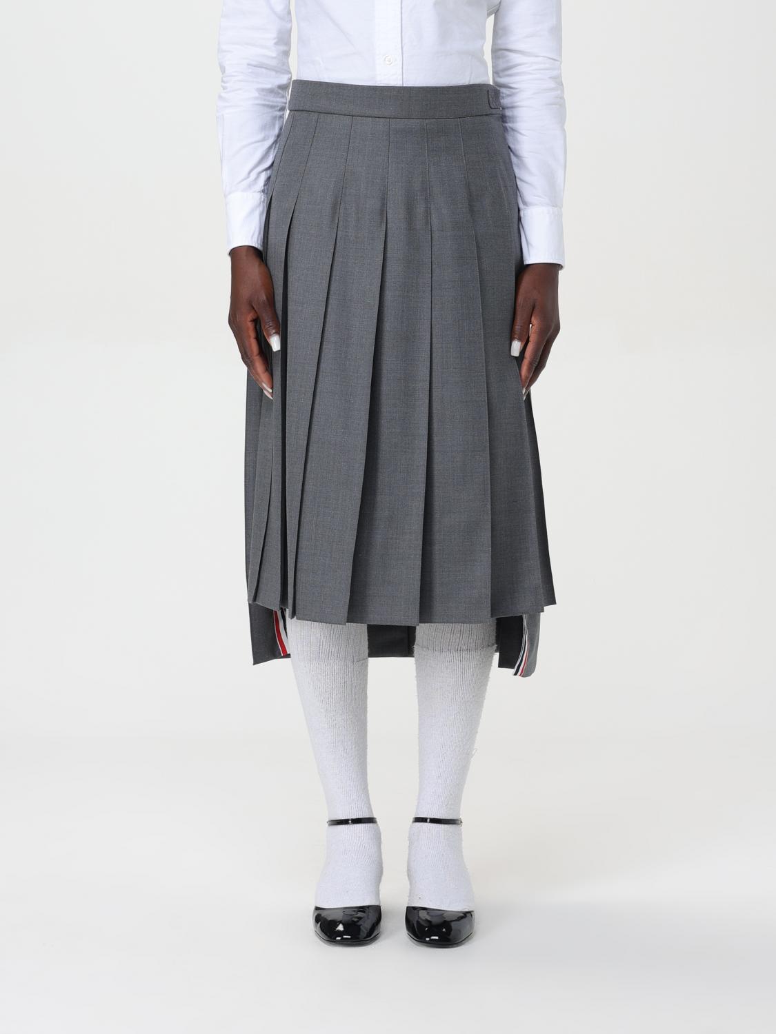 Thom Browne Skirt THOM BROWNE Woman color Charcoal