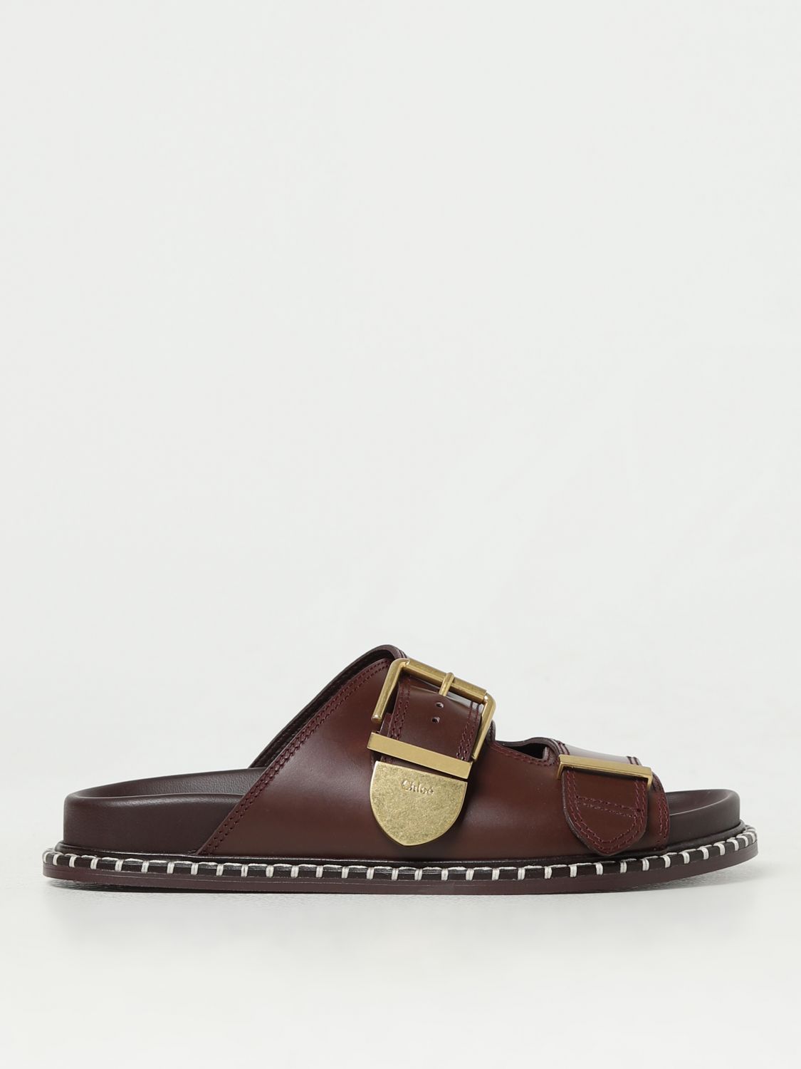 Chloé Flat Sandals CHLOÉ Woman colour Brown