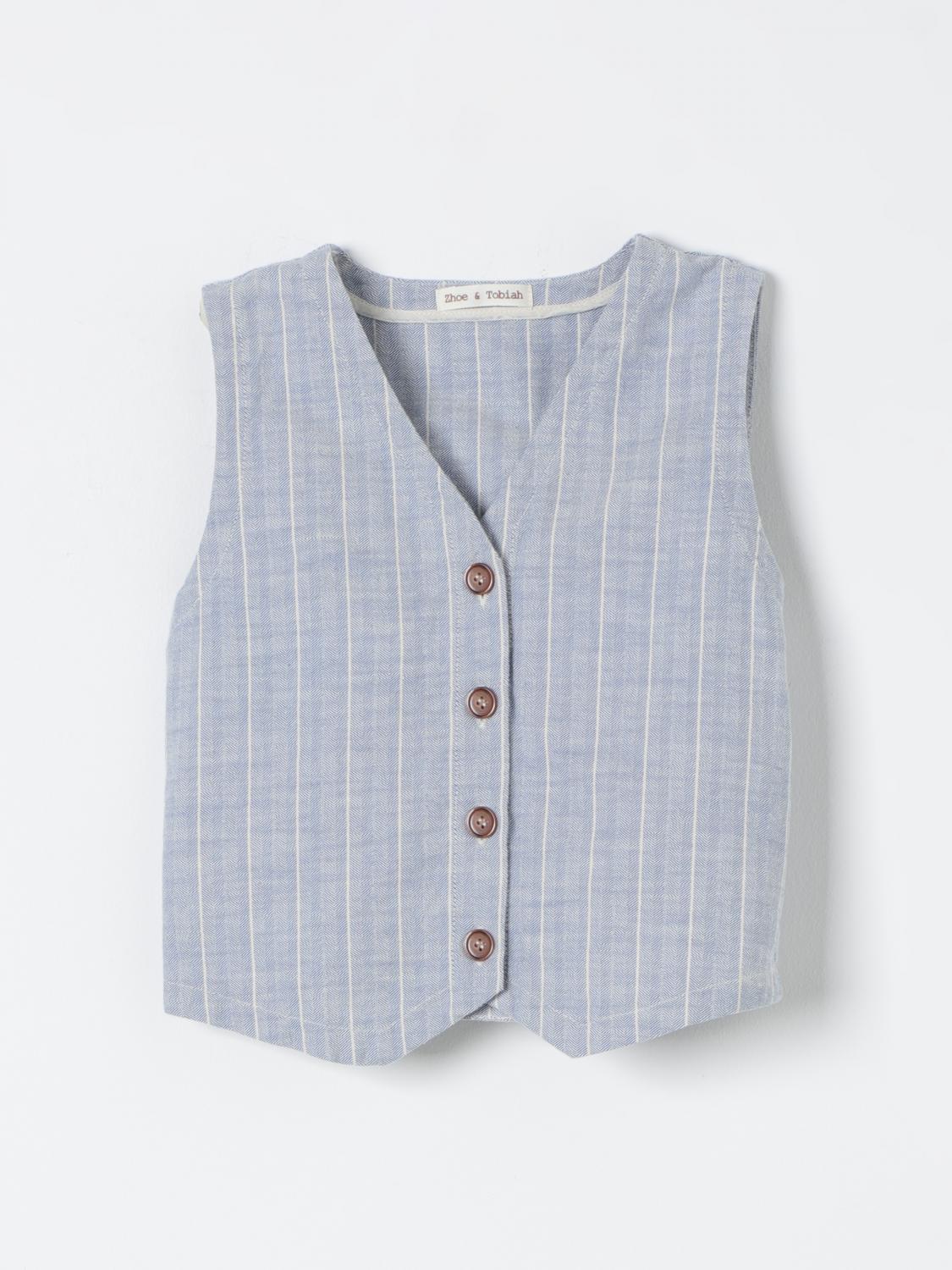 Zhoe & Tobiah Waistcoat ZHOE & TOBIAH Kids color Blue