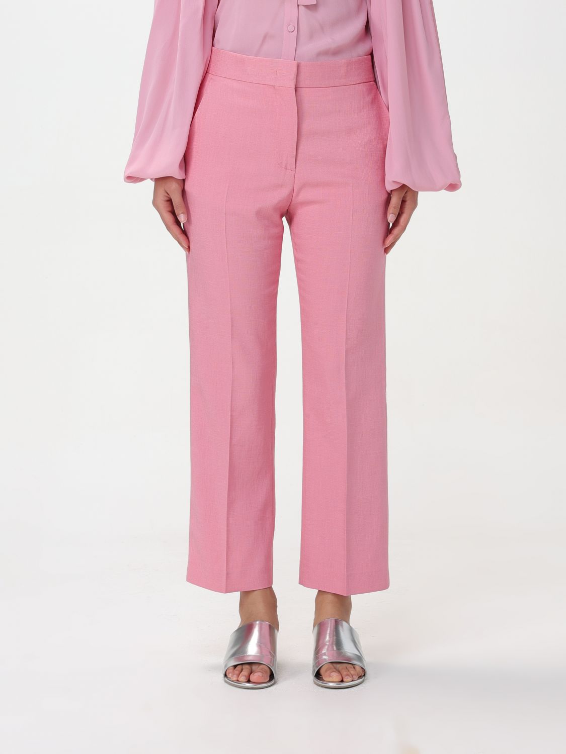 Msgm Trousers MSGM Woman colour Pink