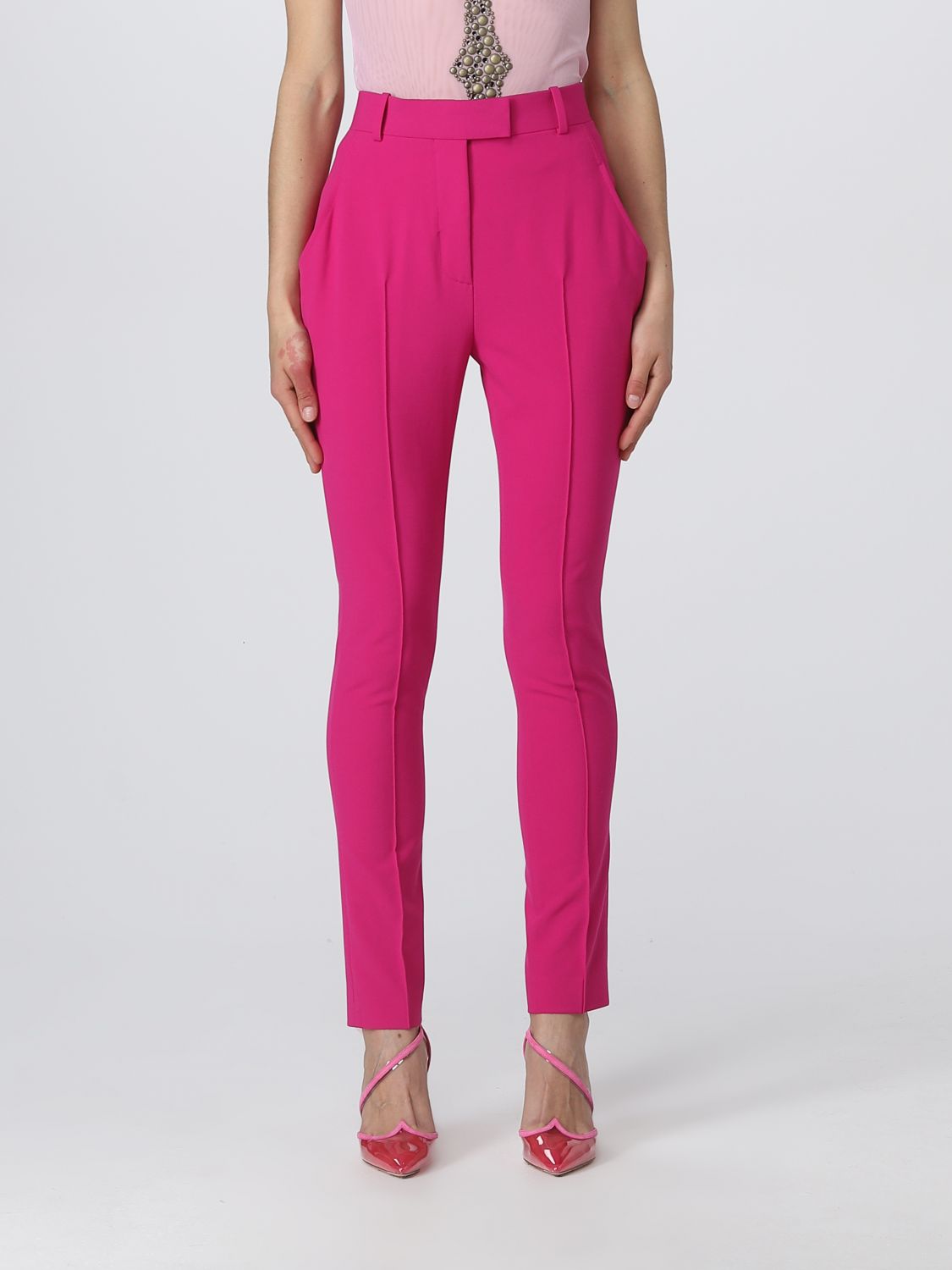 The Attico Trousers THE ATTICO Woman colour Pink