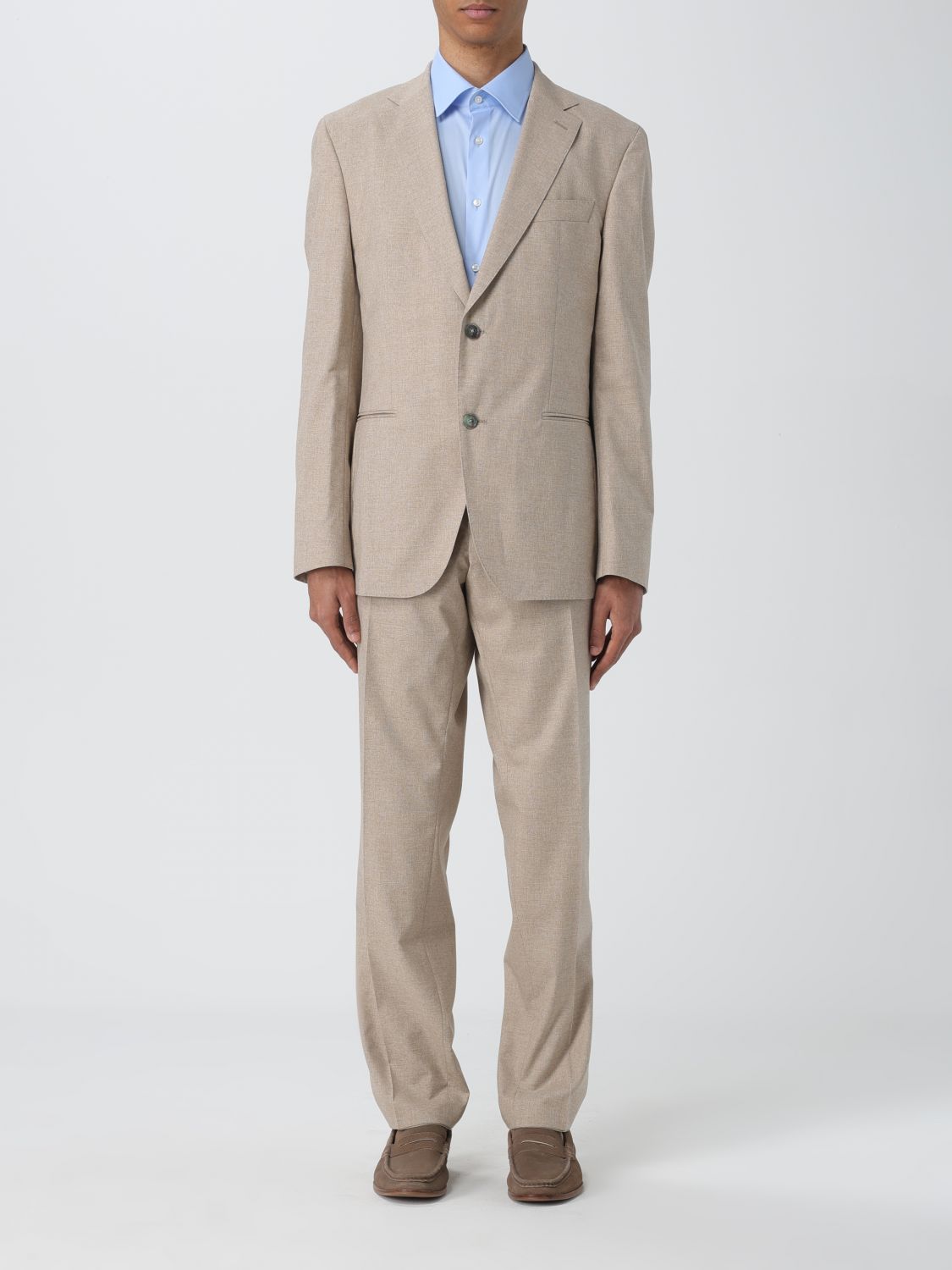 BOSS Suit BOSS Men colour Beige