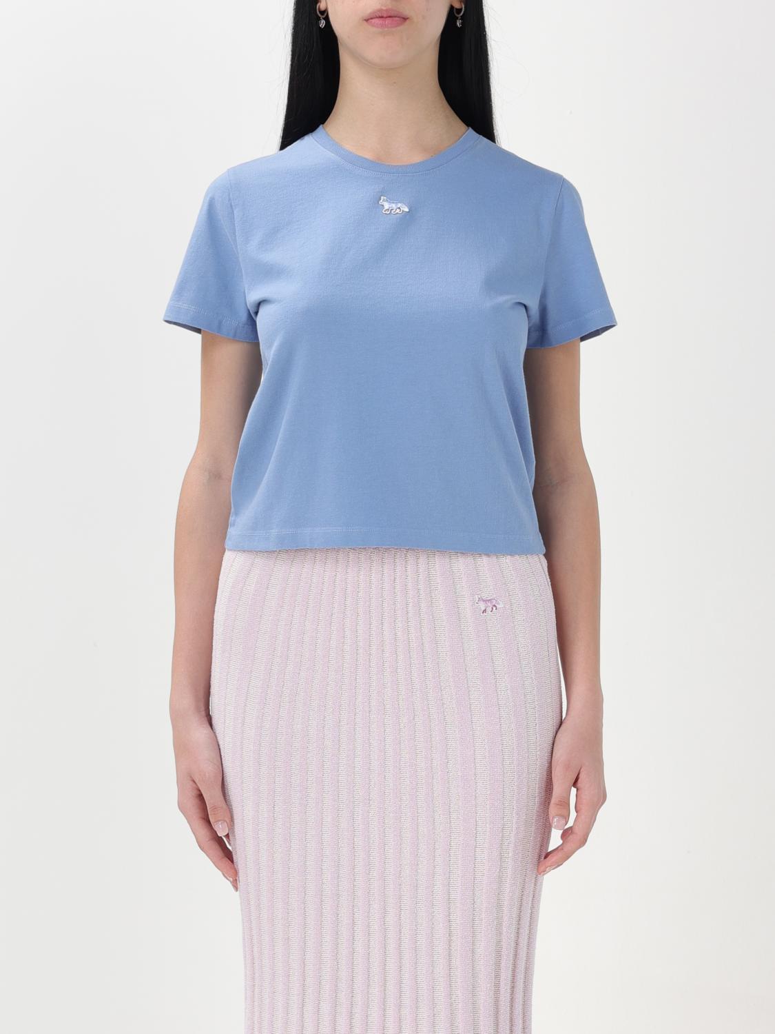 Maison Kitsuné T-Shirt MAISON KITSUNÉ Woman colour Blue