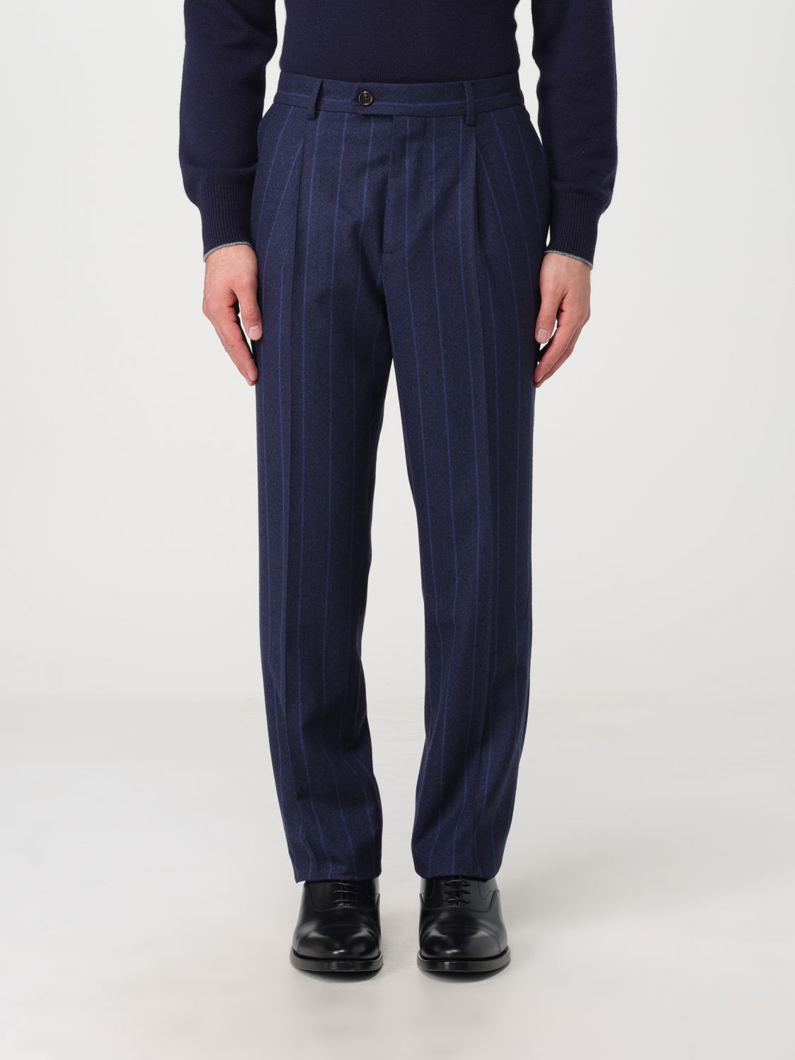 Brunello Cucinelli Trousers BRUNELLO CUCINELLI Men colour Blue