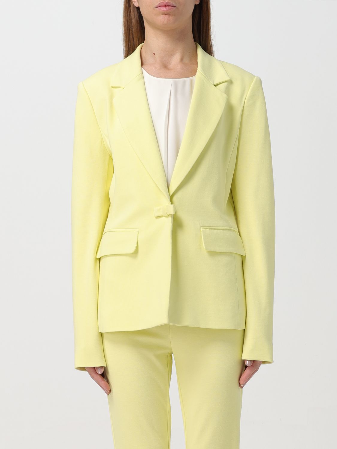 Actitude Twinset Jacket ACTITUDE TWINSET Woman colour Lime