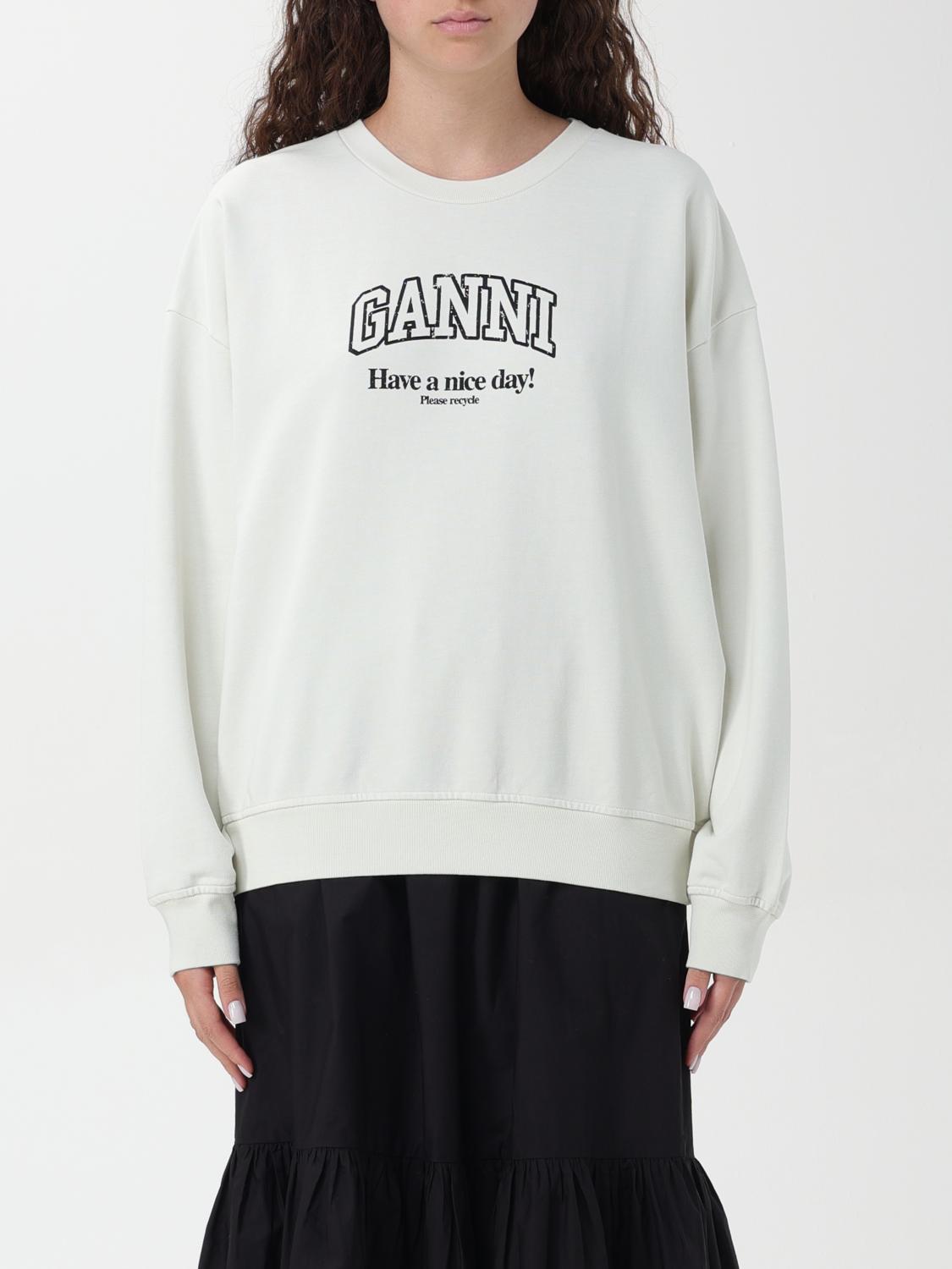 Ganni Sweatshirt GANNI Woman color Ivory