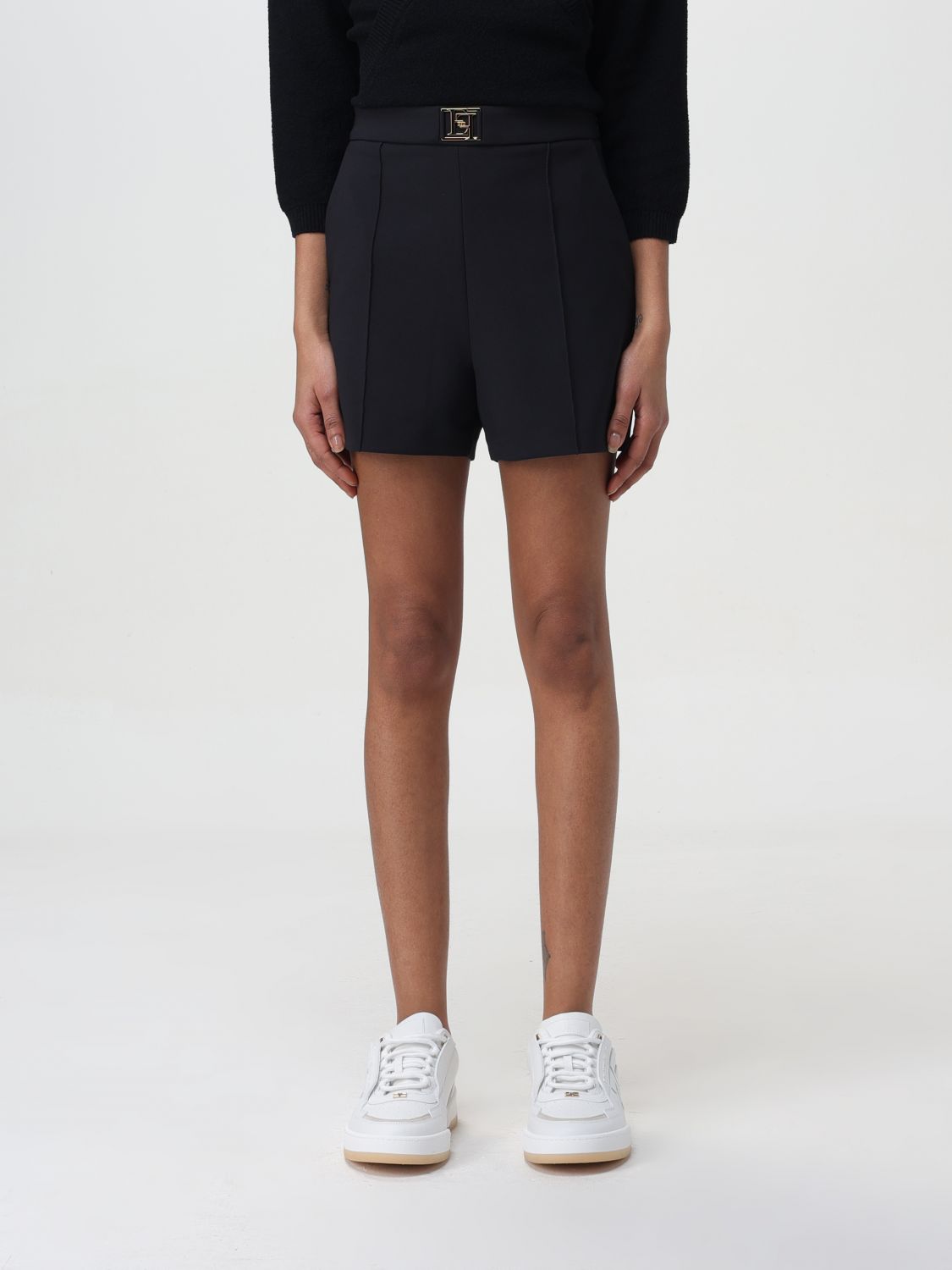 Elisabetta Franchi Short ELISABETTA FRANCHI Woman colour Black