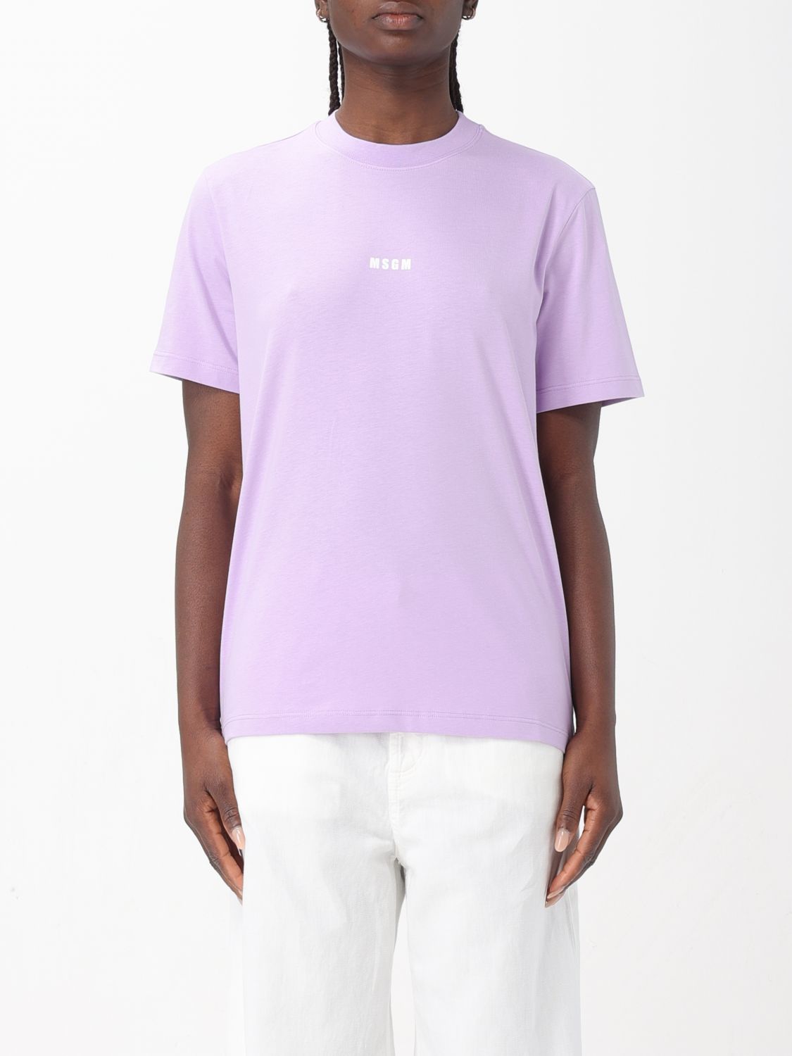 Msgm T-Shirt MSGM Woman colour Lilac