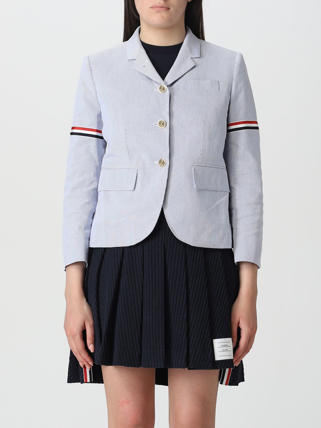 Thom Browne Blazer THOM BROWNE Woman colour Blue