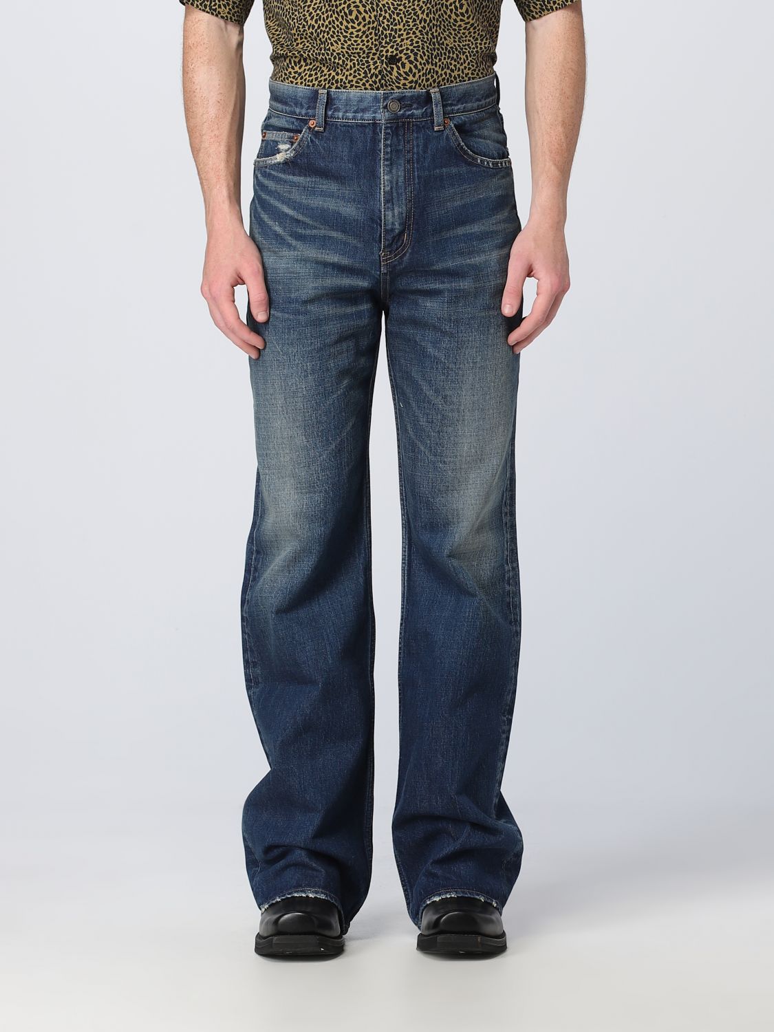 Saint Laurent Jeans SAINT LAURENT Men colour Blue