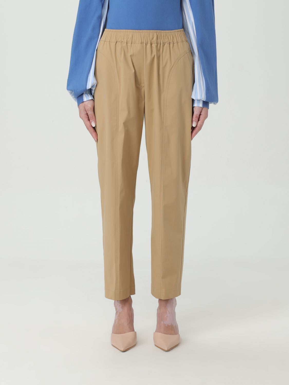 Semicouture Trousers SEMICOUTURE Woman colour Hazel