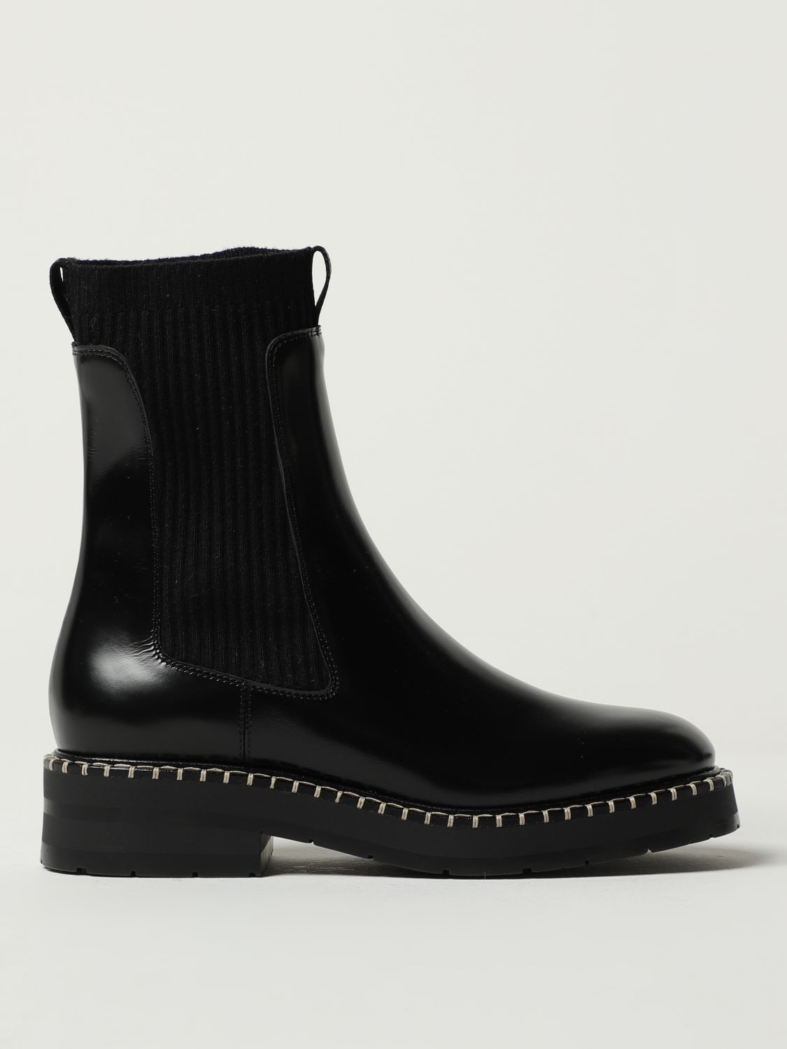 Chloé Flat Ankle Boots CHLOÉ Woman colour Black