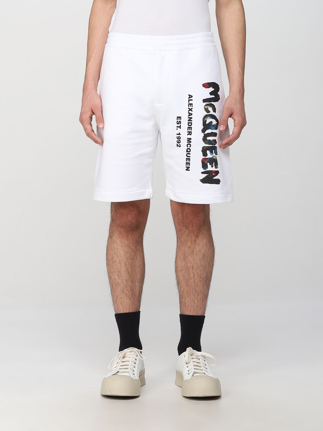 Alexander McQueen Short ALEXANDER MCQUEEN Men colour White