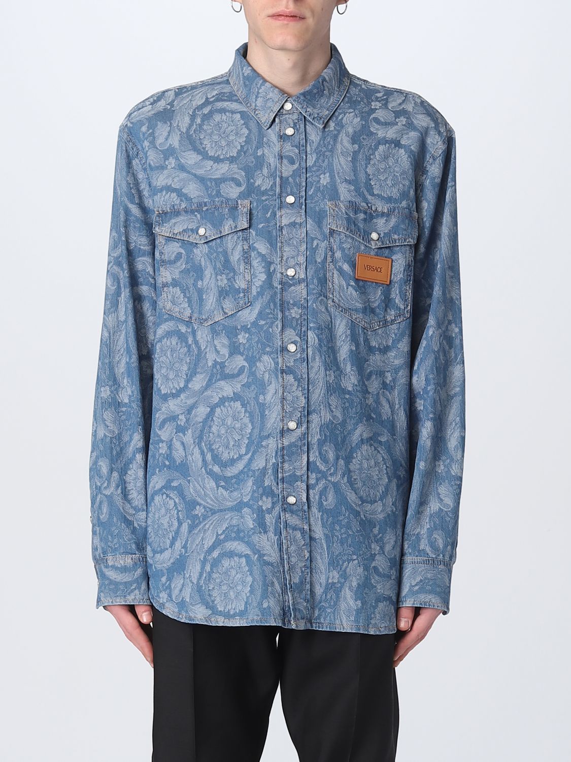 Versace Shirt VERSACE Men colour Blue