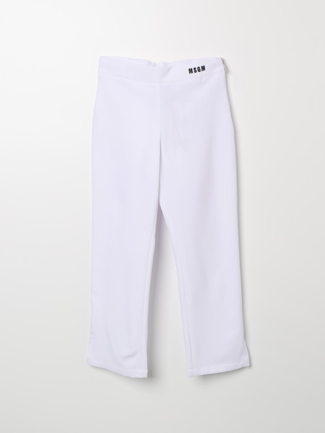 Msgm Kids Trousers MSGM KIDS Kids colour White