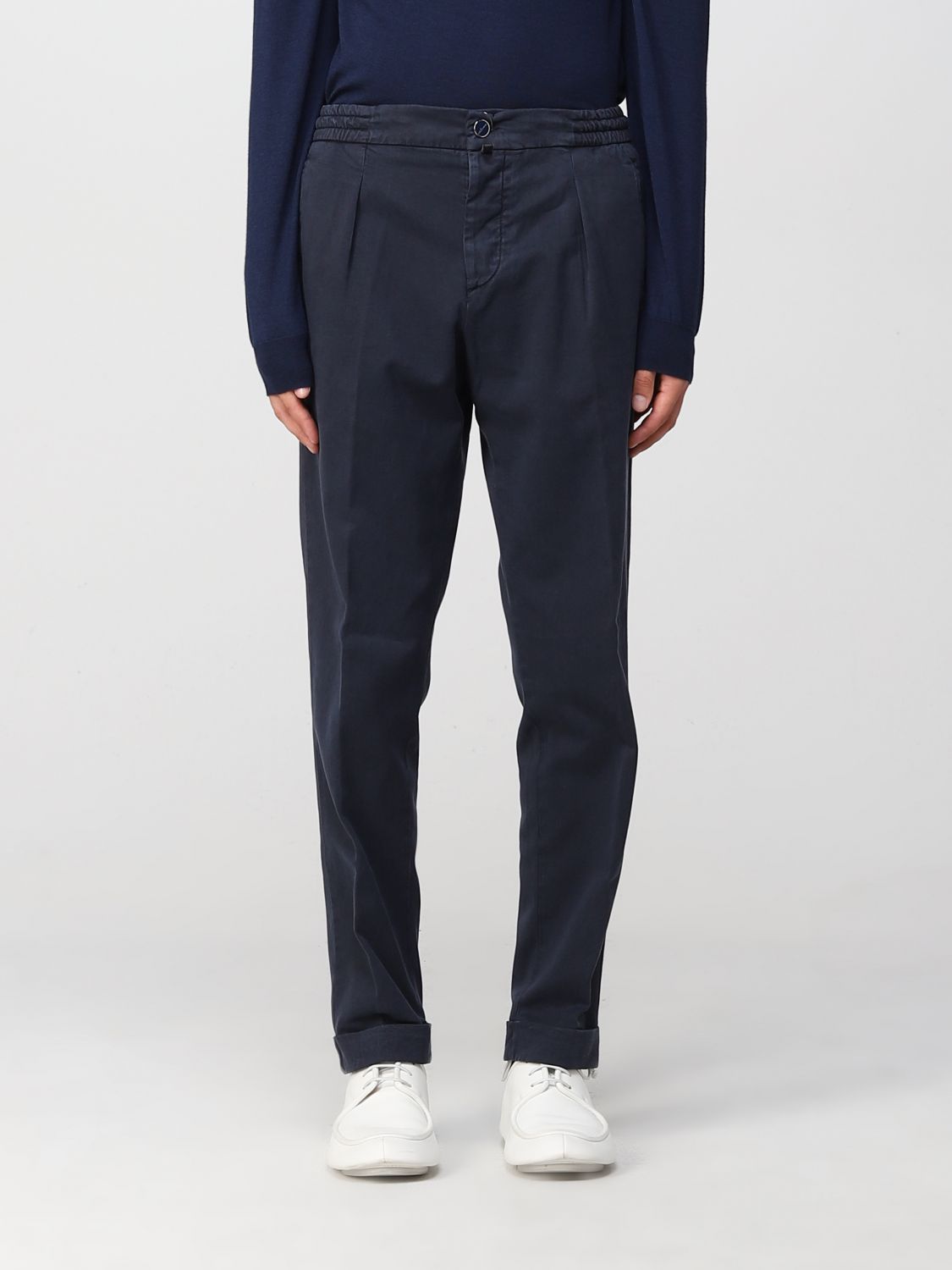 Kiton Trousers KITON Men colour Blue