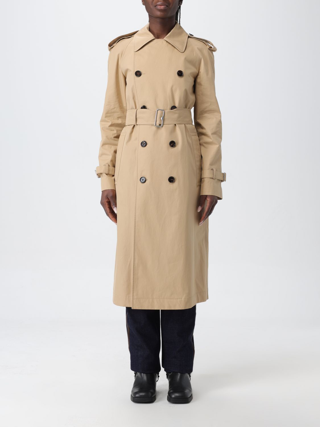 Burberry Trench Coat BURBERRY Woman colour Beige