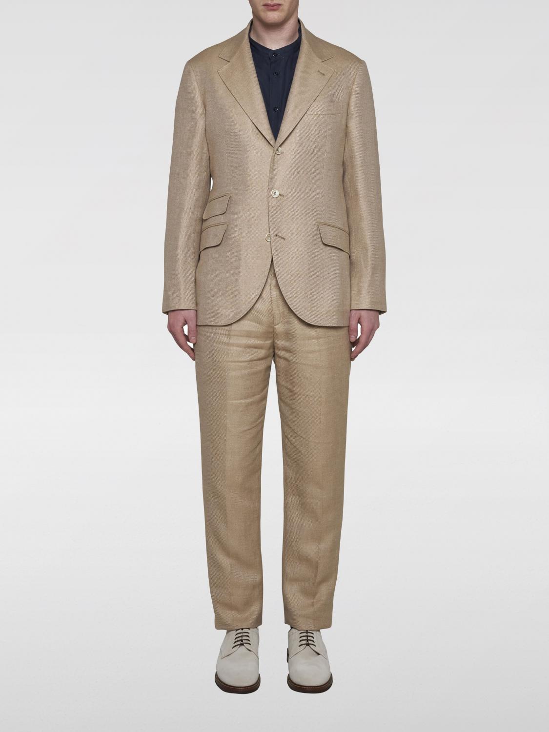 Brunello Cucinelli Suit BRUNELLO CUCINELLI Men color Beige