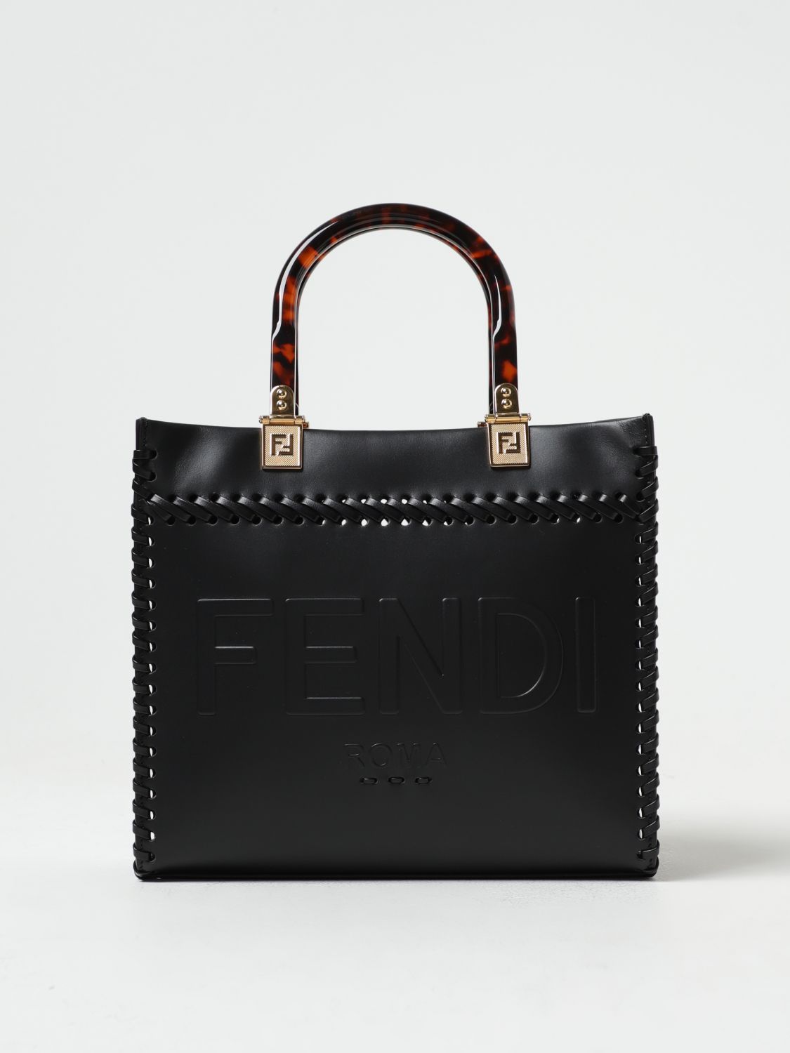 FENDI Tote Bags FENDI Woman colour Black