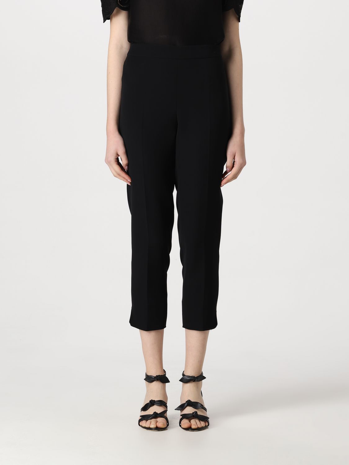 Boutique Moschino Trousers BOUTIQUE MOSCHINO Woman colour Black
