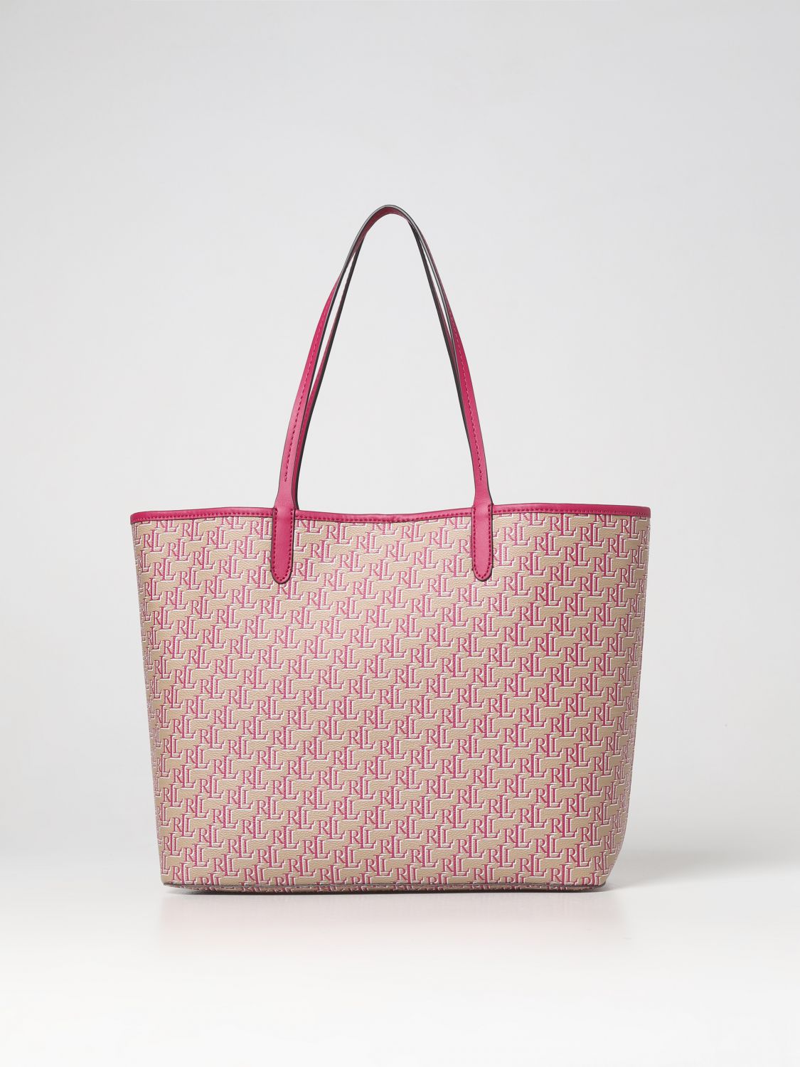 Lauren Ralph Lauren Tote Bags LAUREN RALPH LAUREN Woman colour Fuchsia