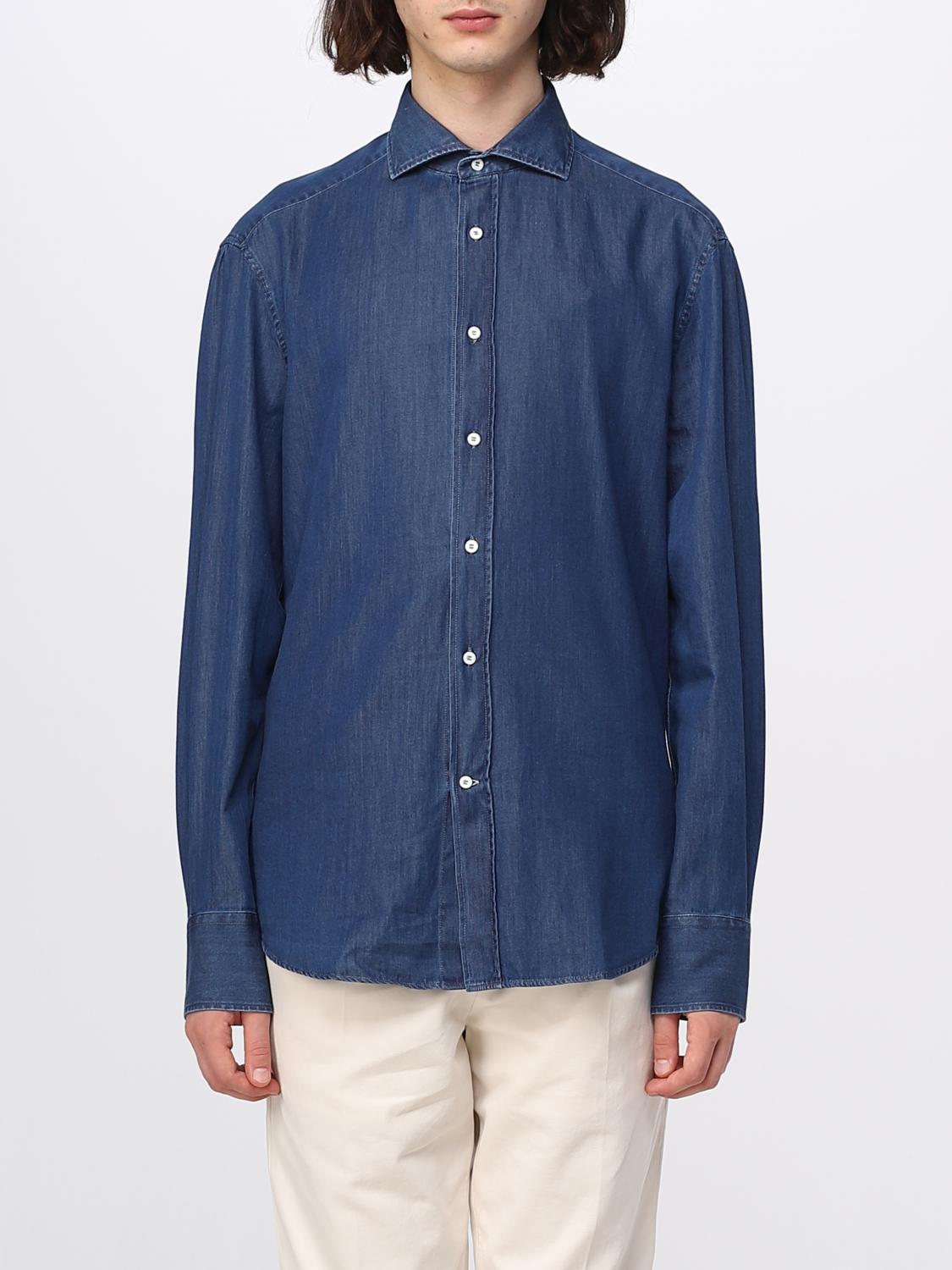 Brunello Cucinelli Shirt BRUNELLO CUCINELLI Men colour Denim