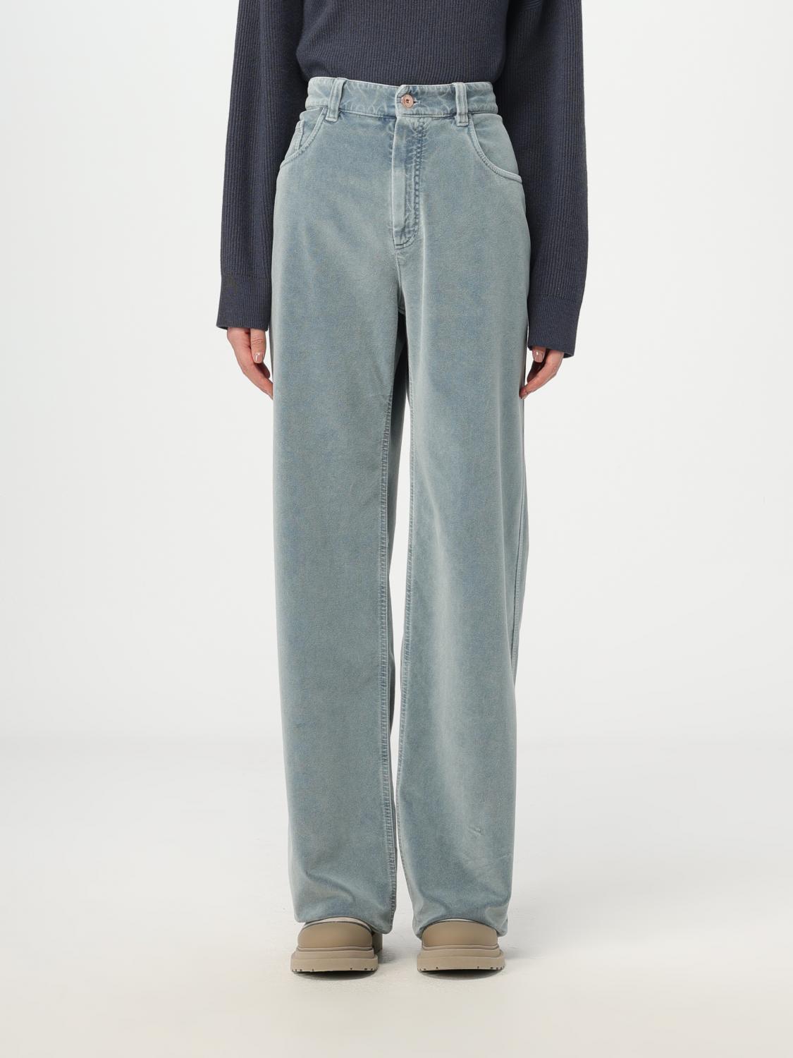 Brunello Cucinelli Trousers BRUNELLO CUCINELLI Woman colour Denim