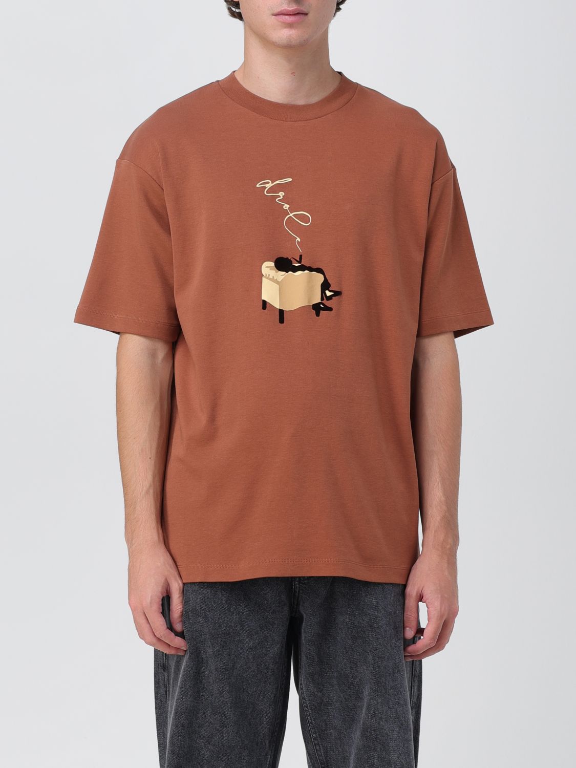 Drôle de Monsieur T-Shirt DROLE DE MONSIEUR Men colour Brown