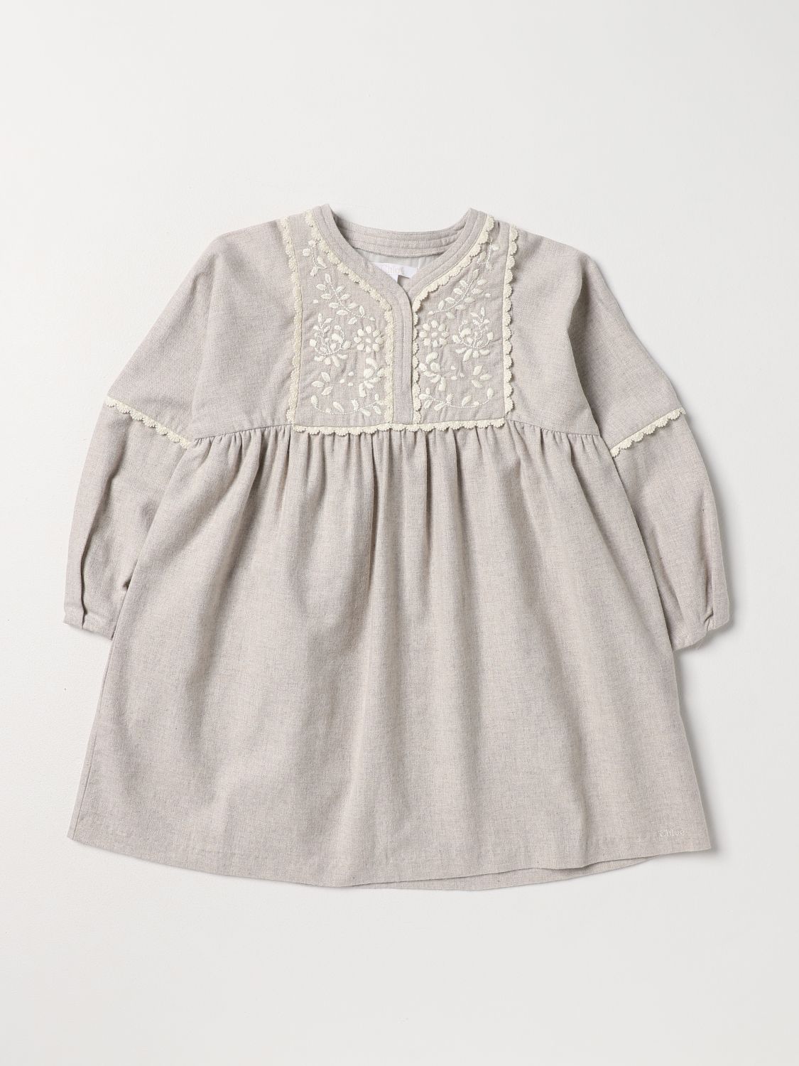 Chloé Dress CHLOÉ Kids colour Beige