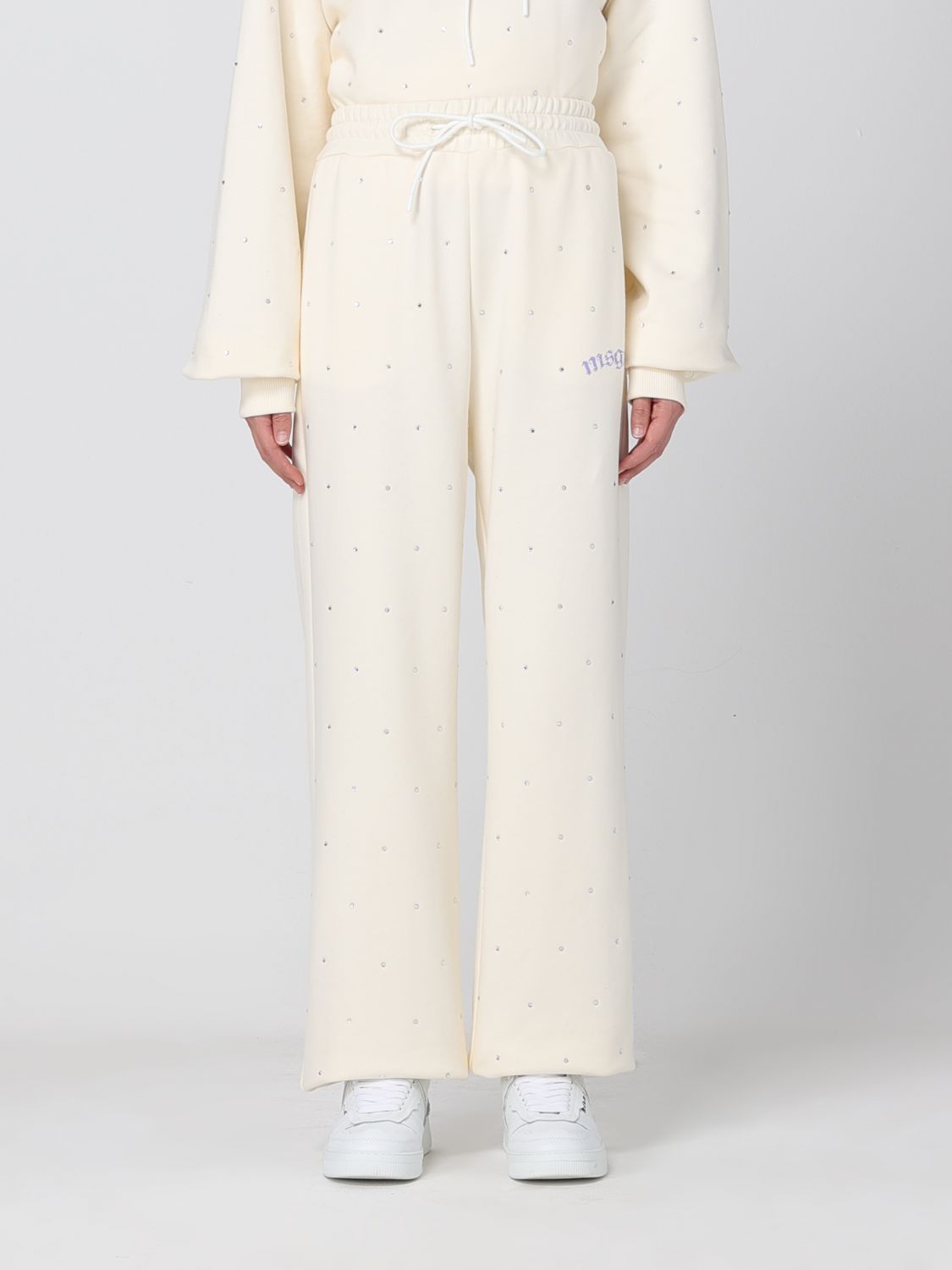 Msgm Trousers MSGM Woman colour Cream