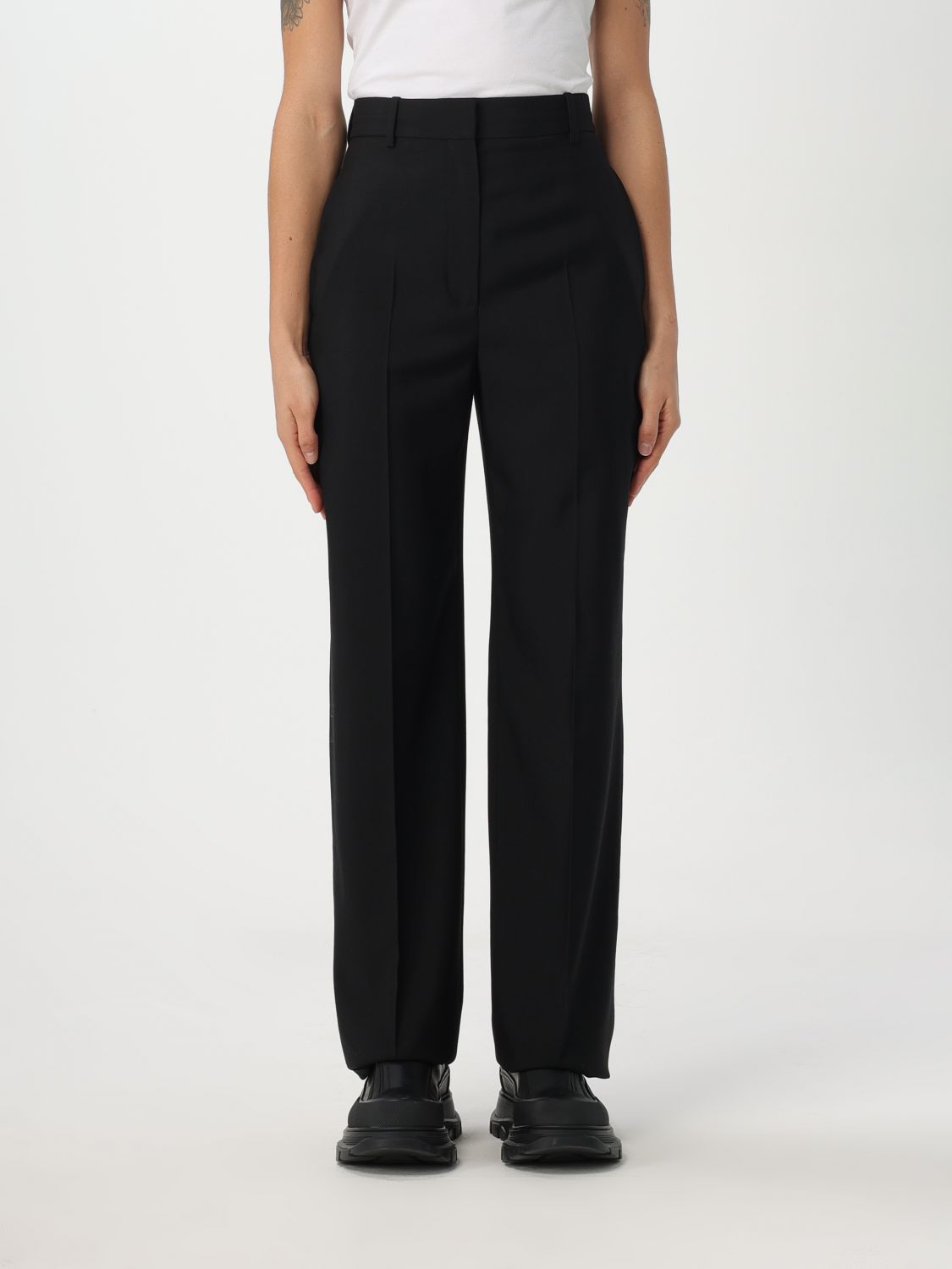 Alexander McQueen Trousers ALEXANDER MCQUEEN Woman colour Black