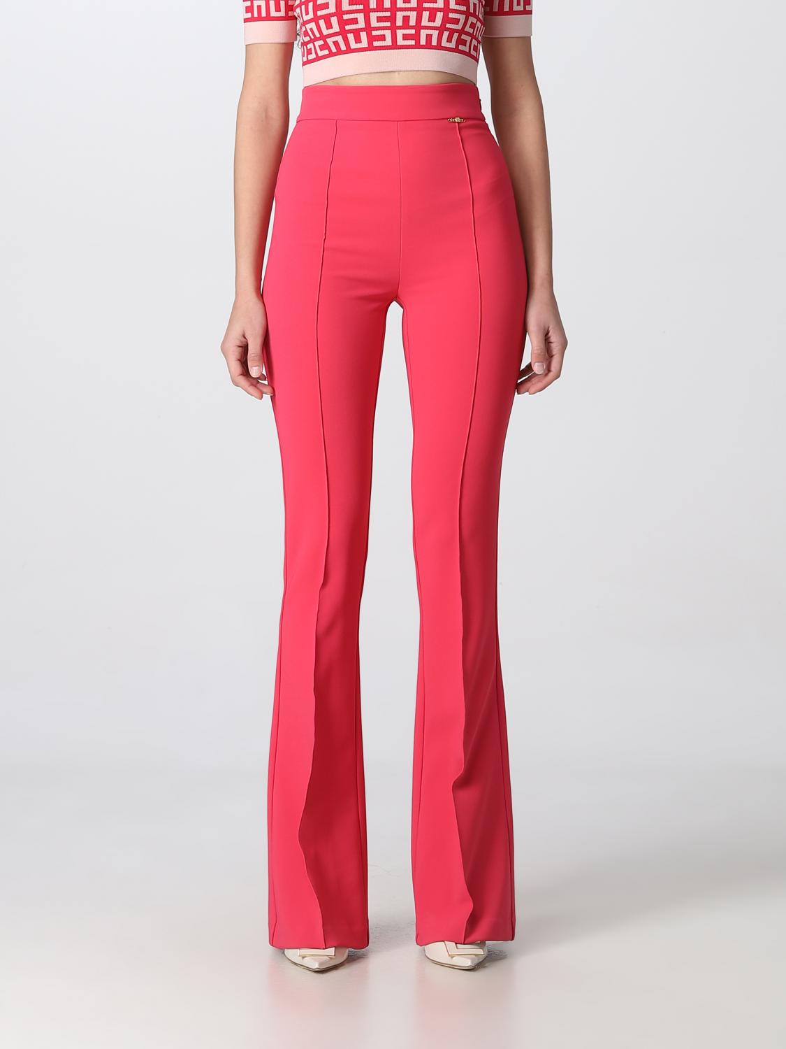 Elisabetta Franchi Trousers ELISABETTA FRANCHI Woman colour Fuchsia