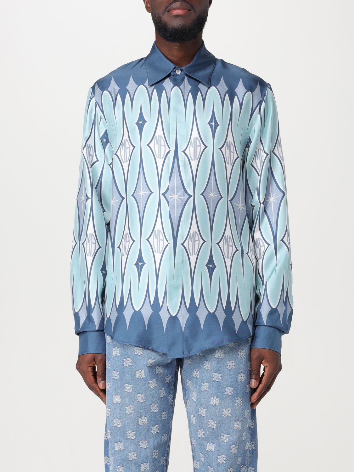 Amiri Shirt AMIRI Men colour Gnawed Blue