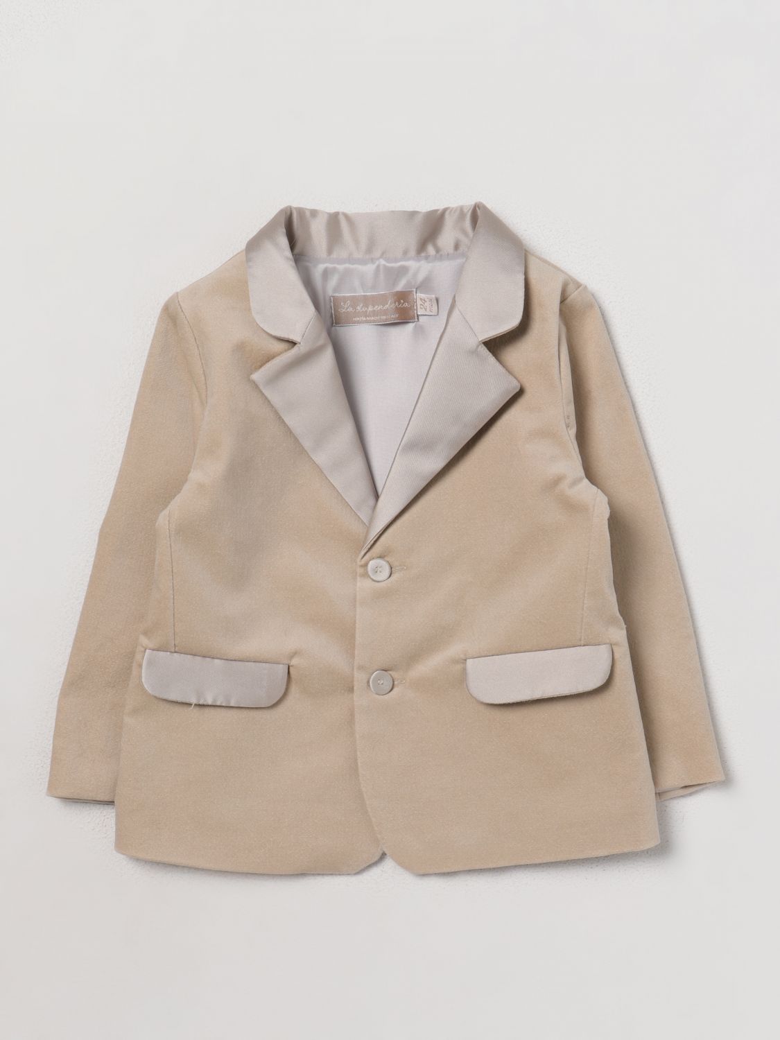 La Stupenderia Blazer LA STUPENDERIA Kids colour Beige