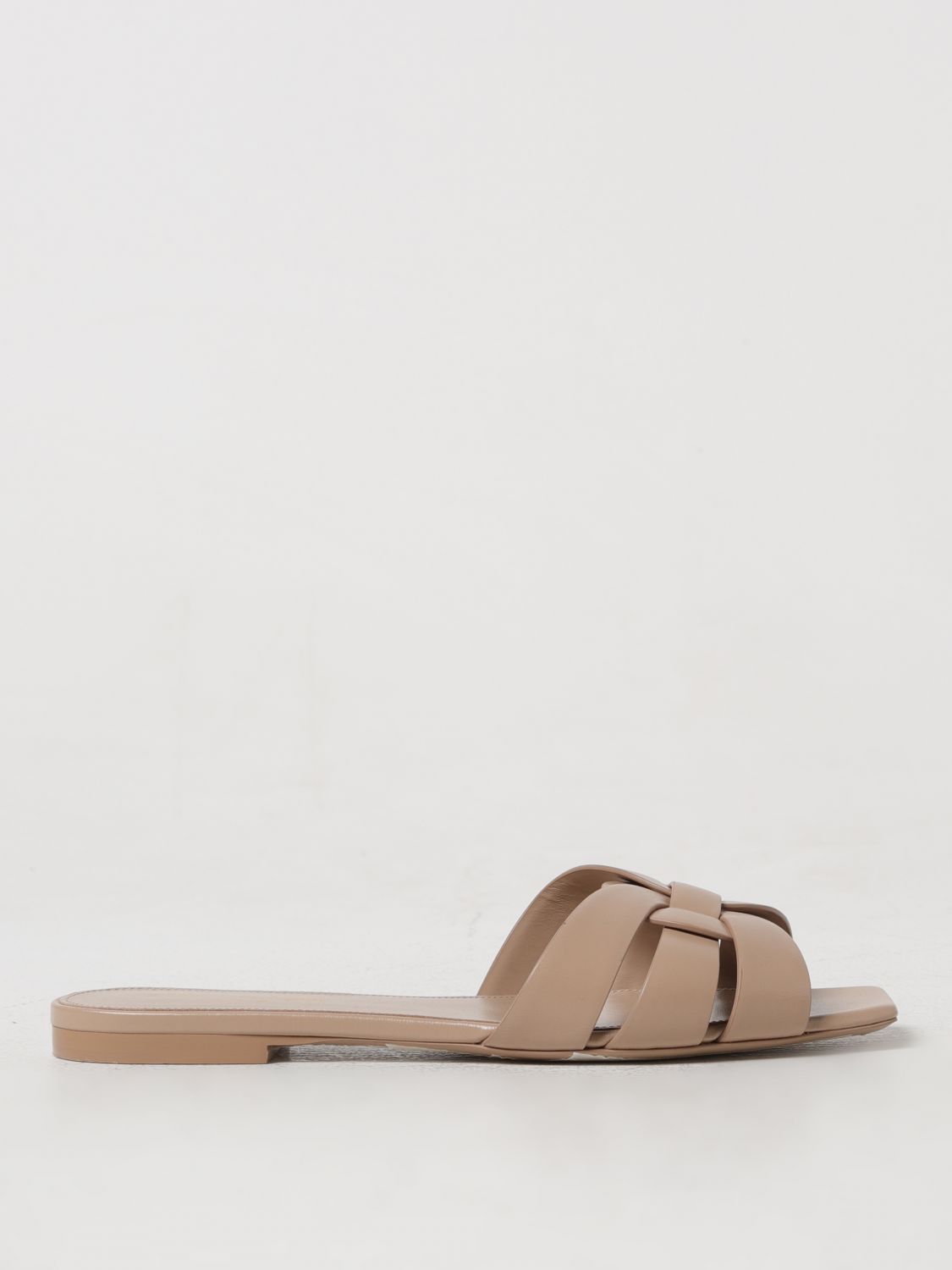 Saint Laurent Flat Sandals SAINT LAURENT Woman colour Beige