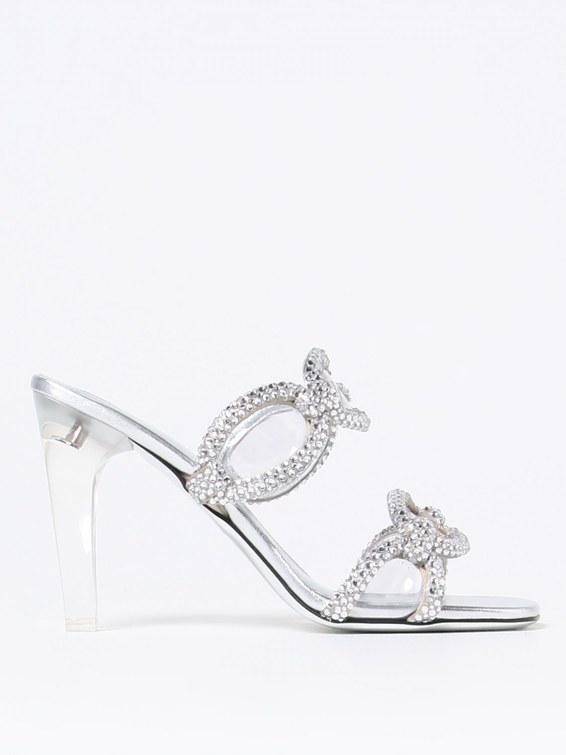 VALENTINO GARAVANI Heeled Sandals VALENTINO GARAVANI Woman colour Silver